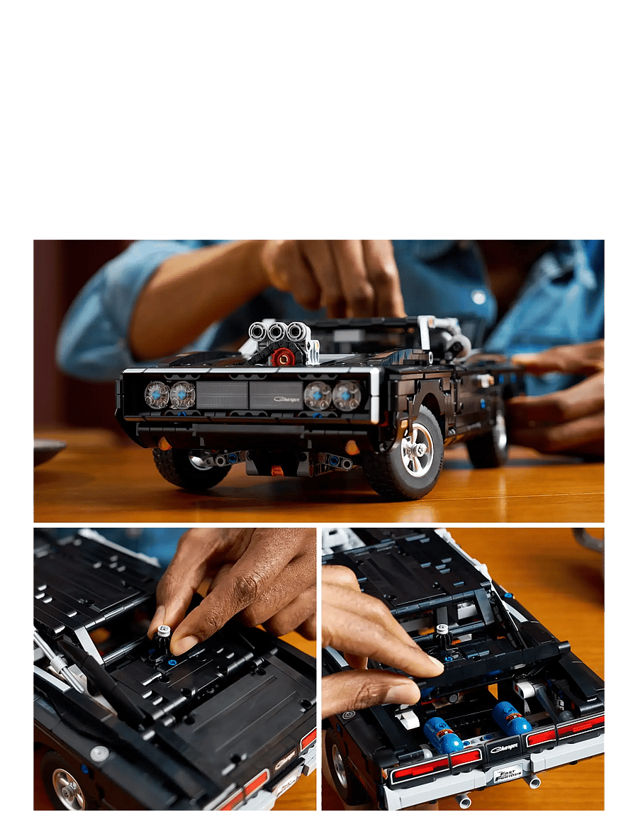 LEGO - Technic Fast and Furious Dodge Charger R/T Car 42231 - lego technic - multi - 4