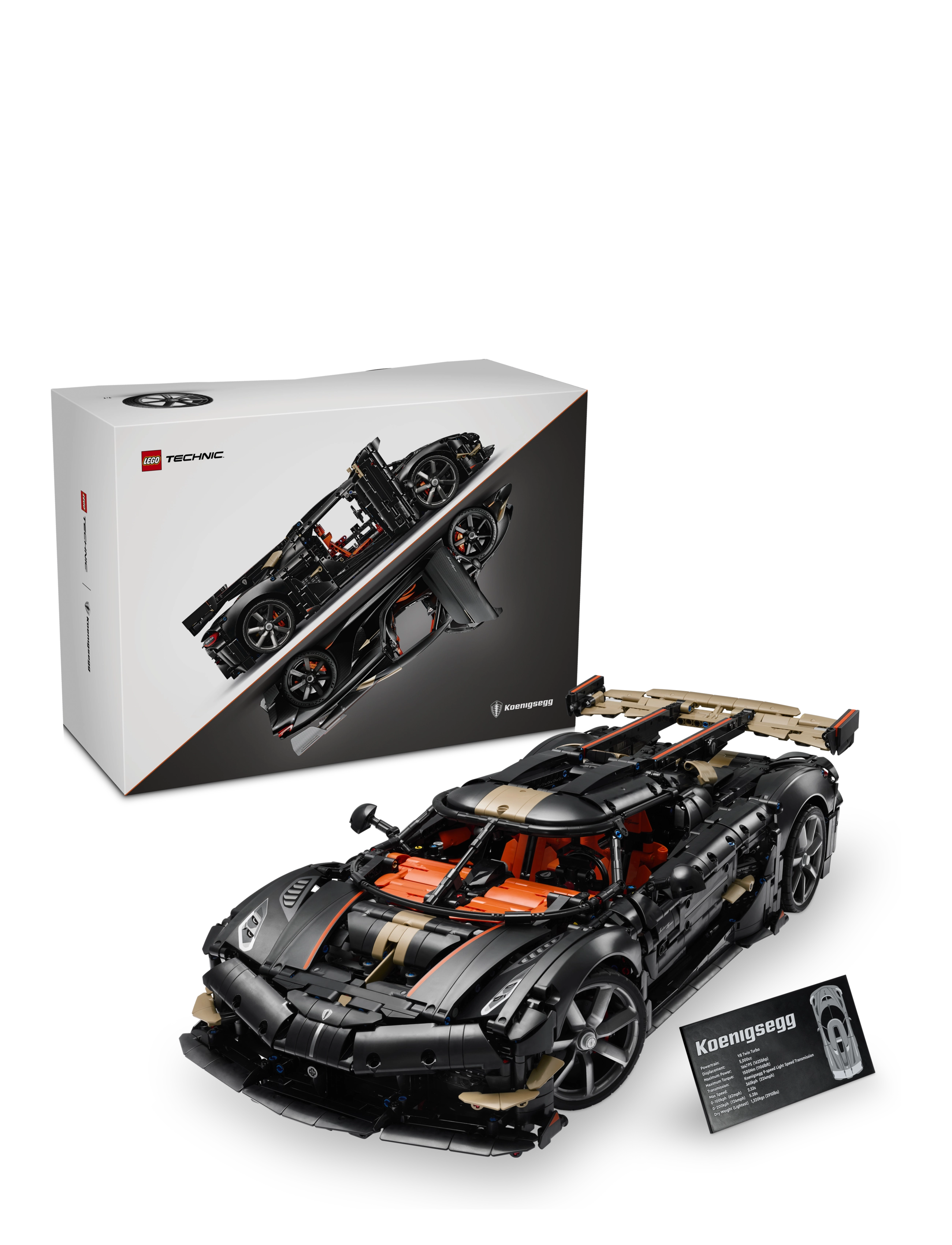 LEGO Technic Koenigsegg Sadair’s Spear Megacar Set 42232 - Neuheiten - MULTI / black