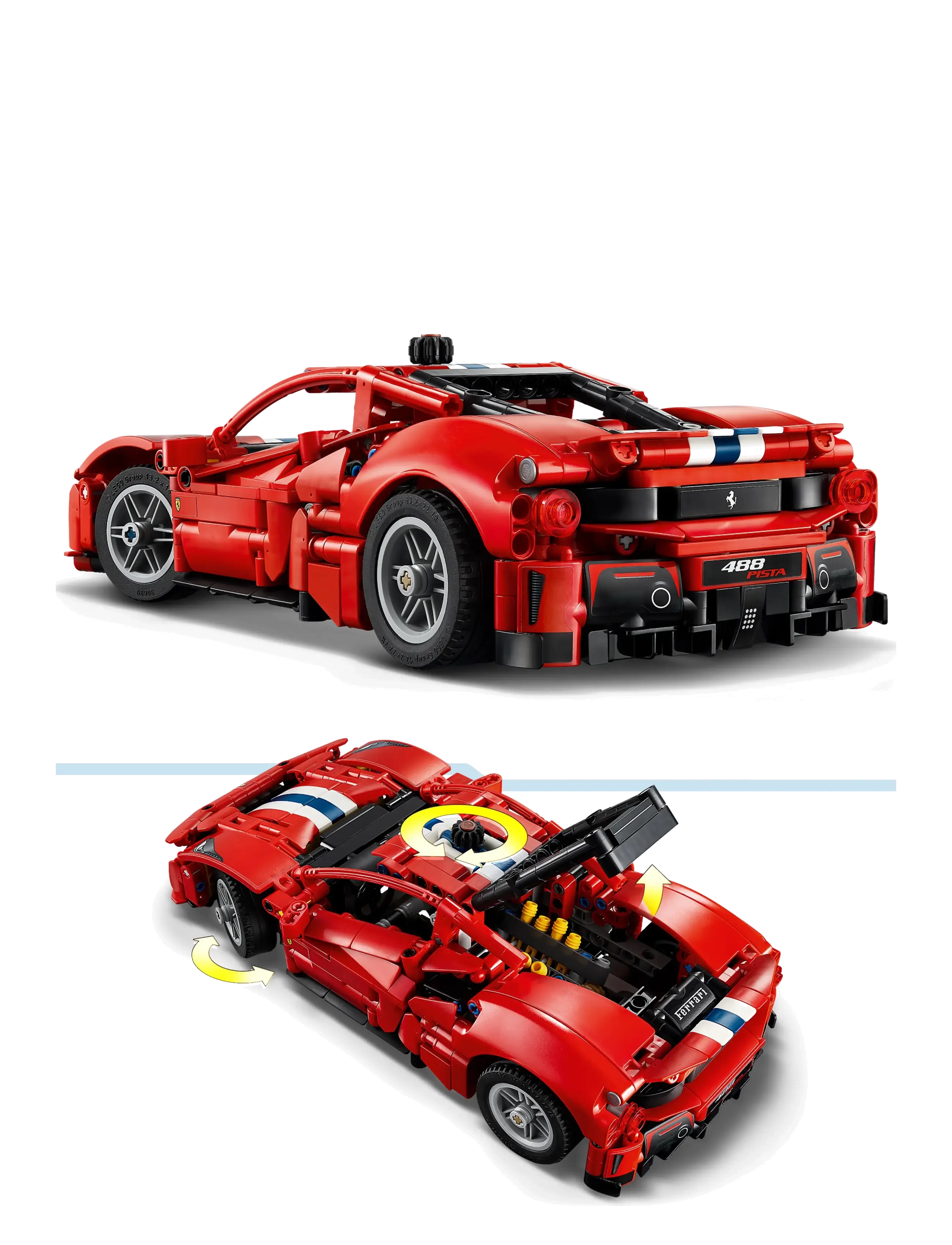 LEGO - Technic Ferrari 488 Pista Car Building Toy 42235 - lego technic - multi - 4
