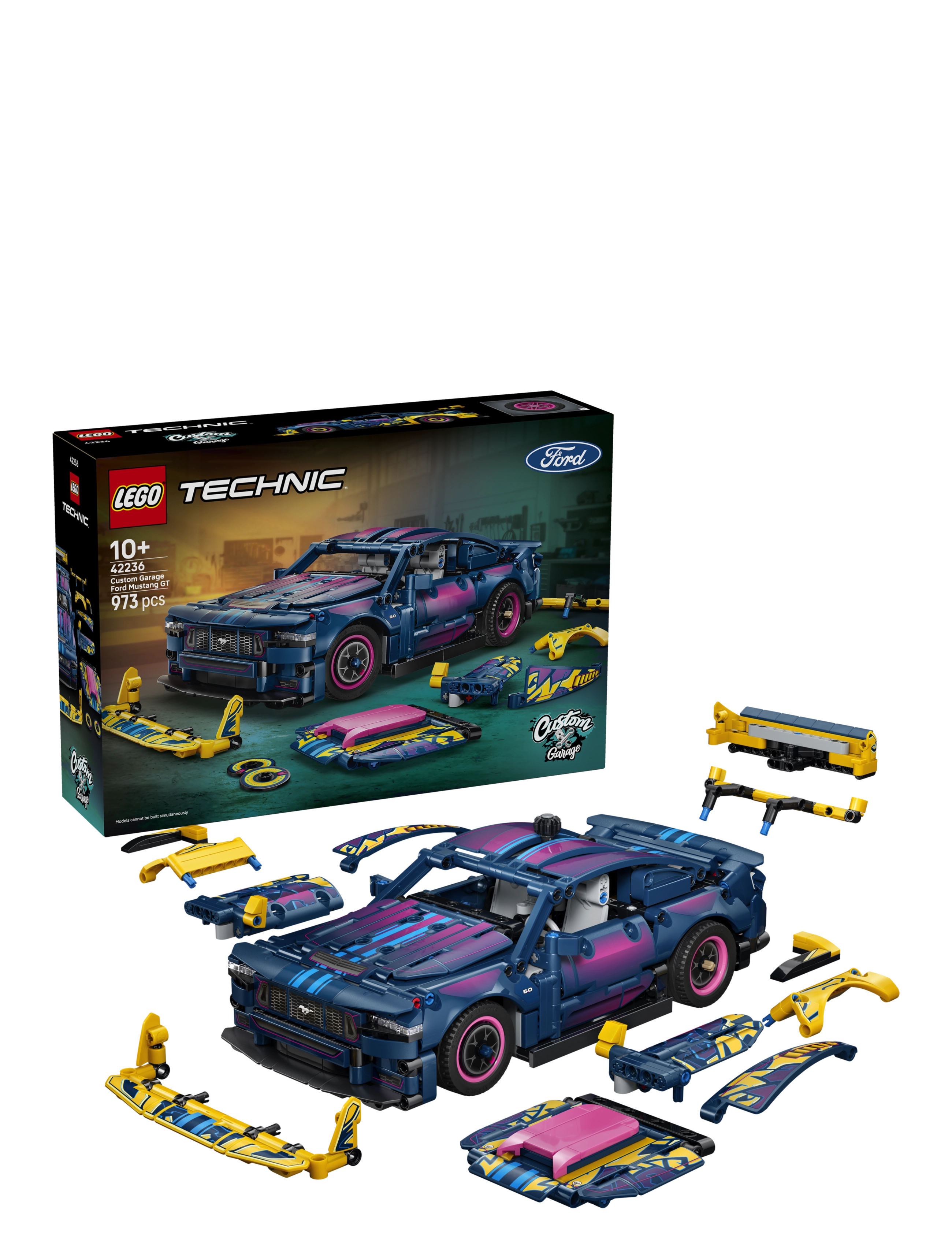 LEGO Technic Custom Garage Ford Mustang GT Car Toy 42236 - LEGO Technic - MULTI / multi