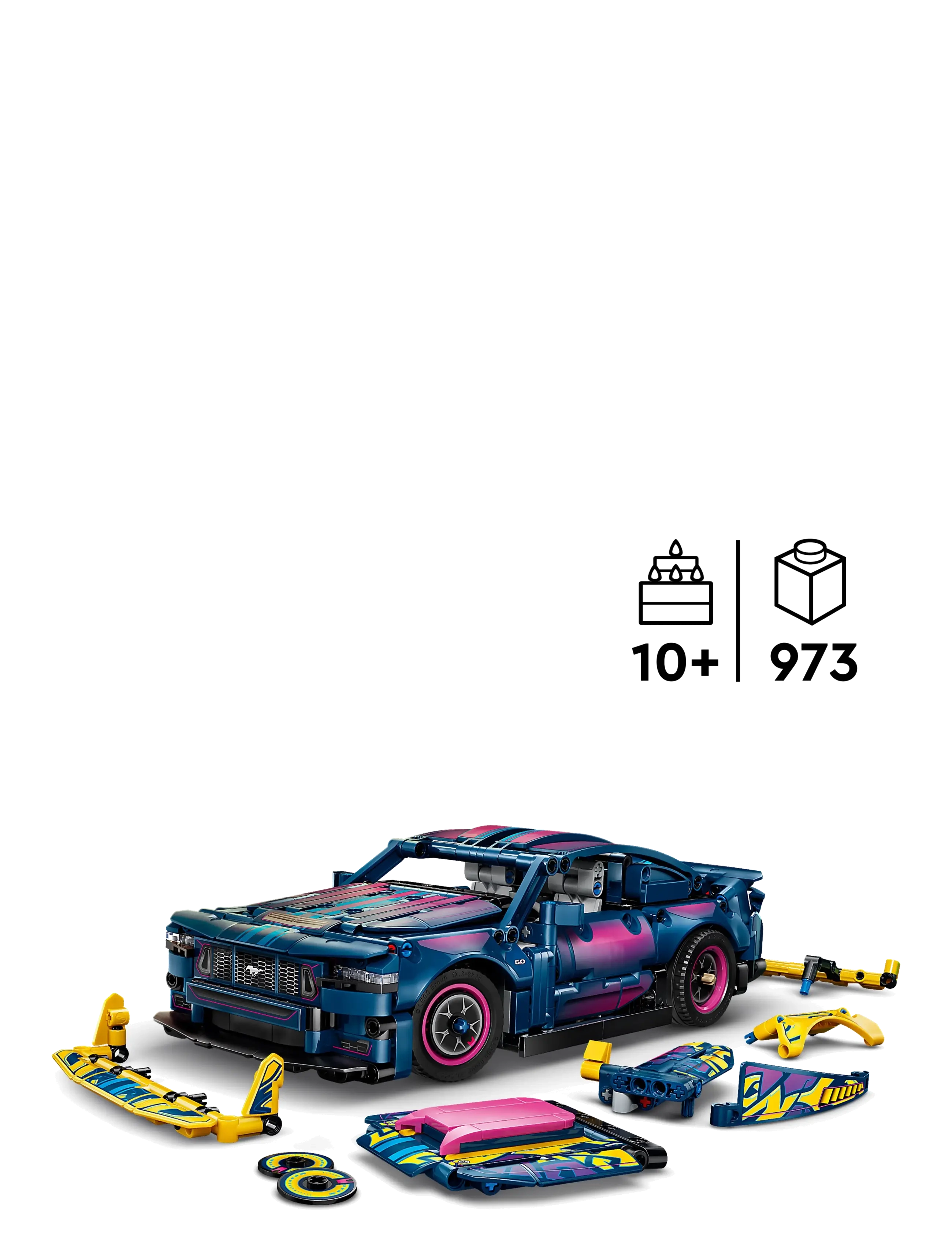 LEGO - Technic Custom Garage Ford Mustang GT Car Toy 42236 - lego technic - multi - 1