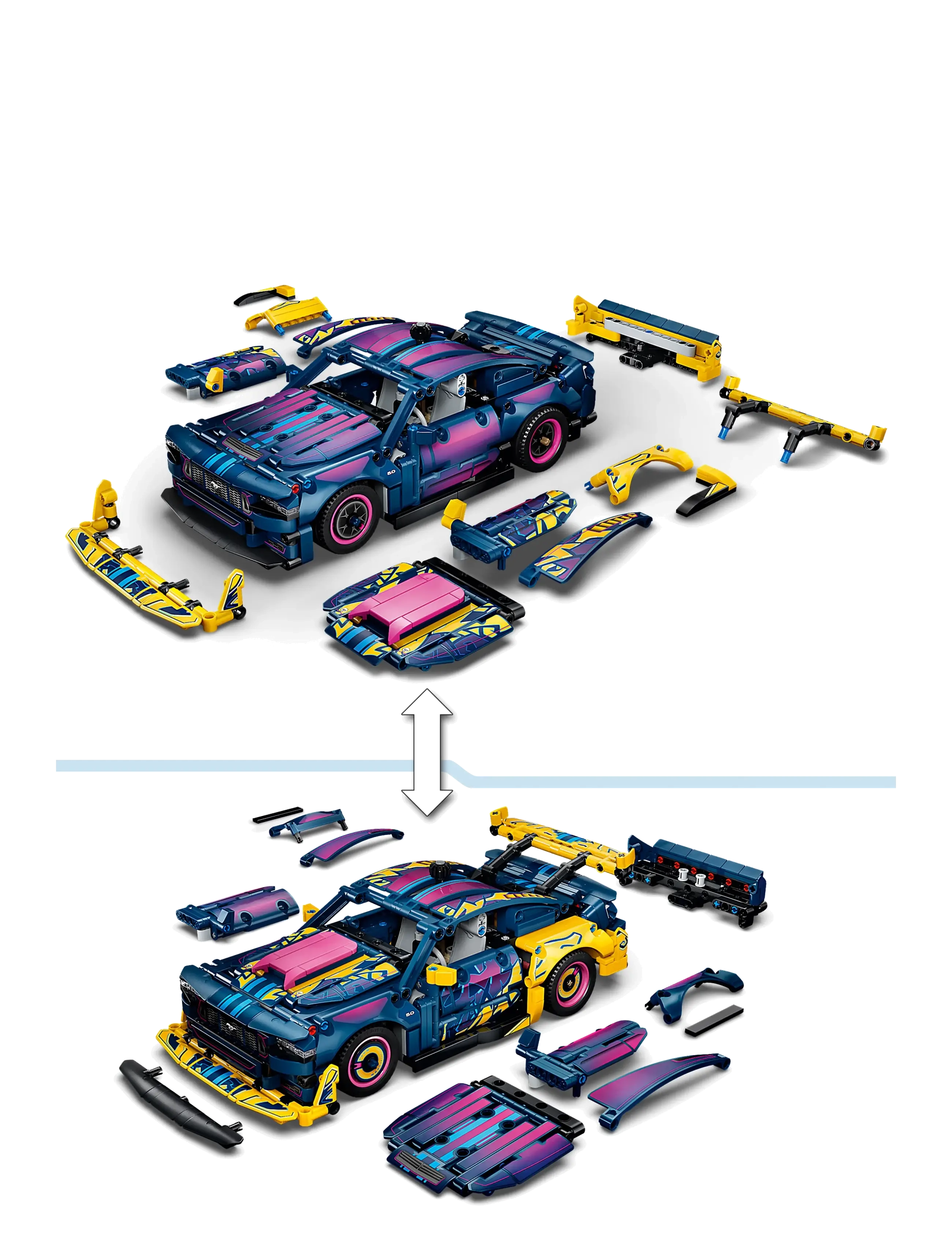 LEGO - Technic Custom Garage Ford Mustang GT Car Toy 42236 - lego technic - multi - 4