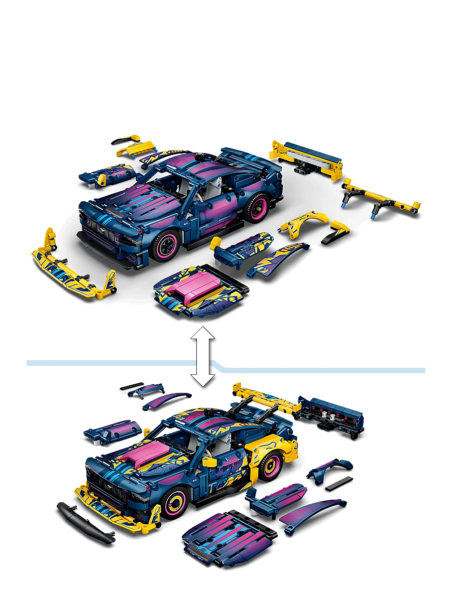 LEGO - Technic Custom Garage Ford Mustang GT Car Toy 42236 - lego technic - multi - 4