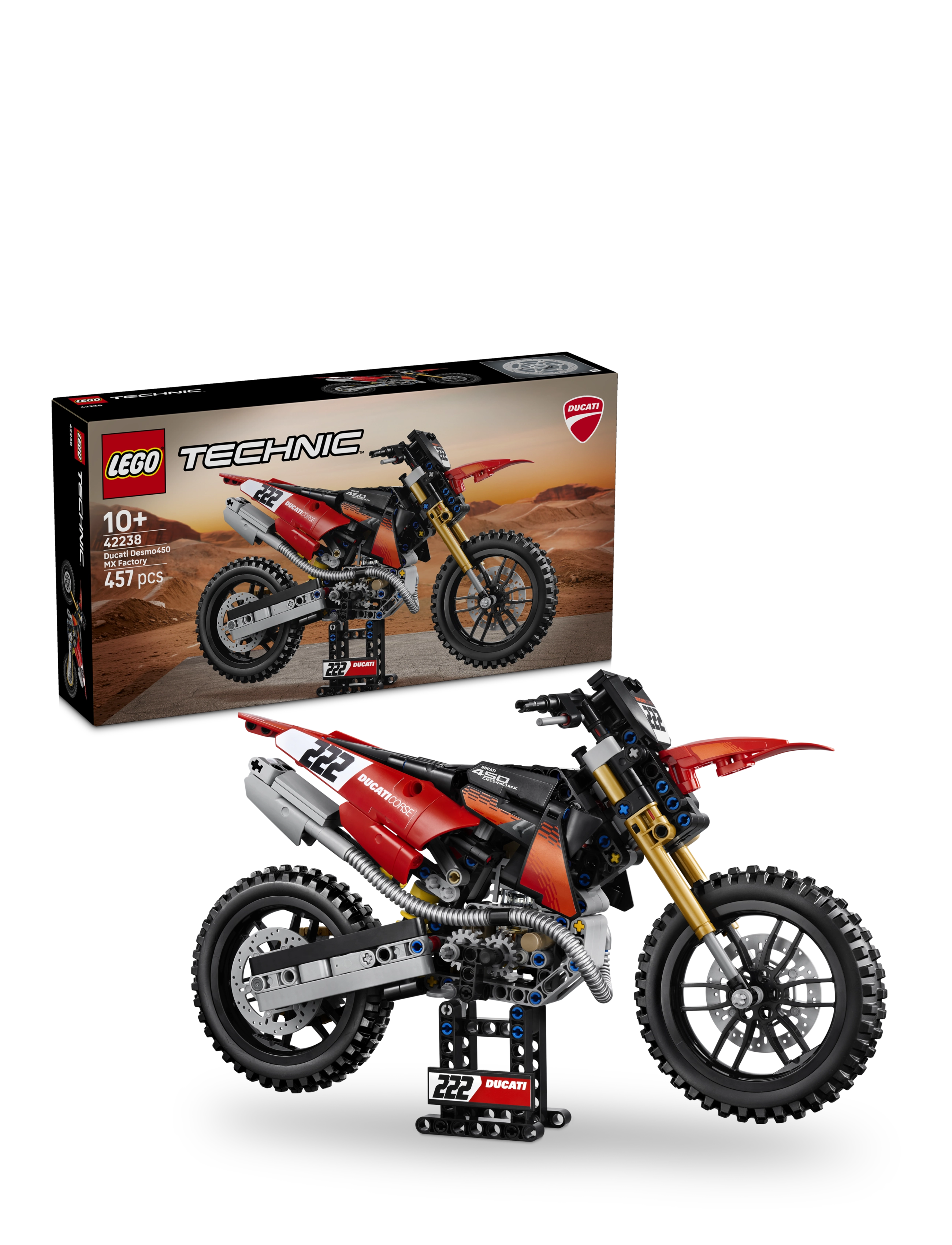 LEGO Ducati Desmo450 MX Factory Motorcycle - Spielzeug 9+ Jahre - MULTI / red
