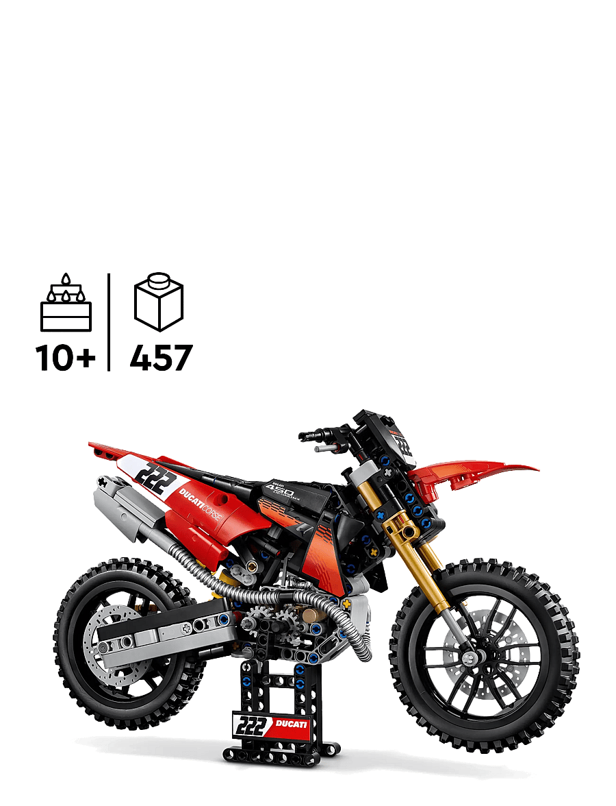 LEGO - Technic Ducati Desmo450 MX Factory Motorcycle 42238 - lego technic - multi - 1