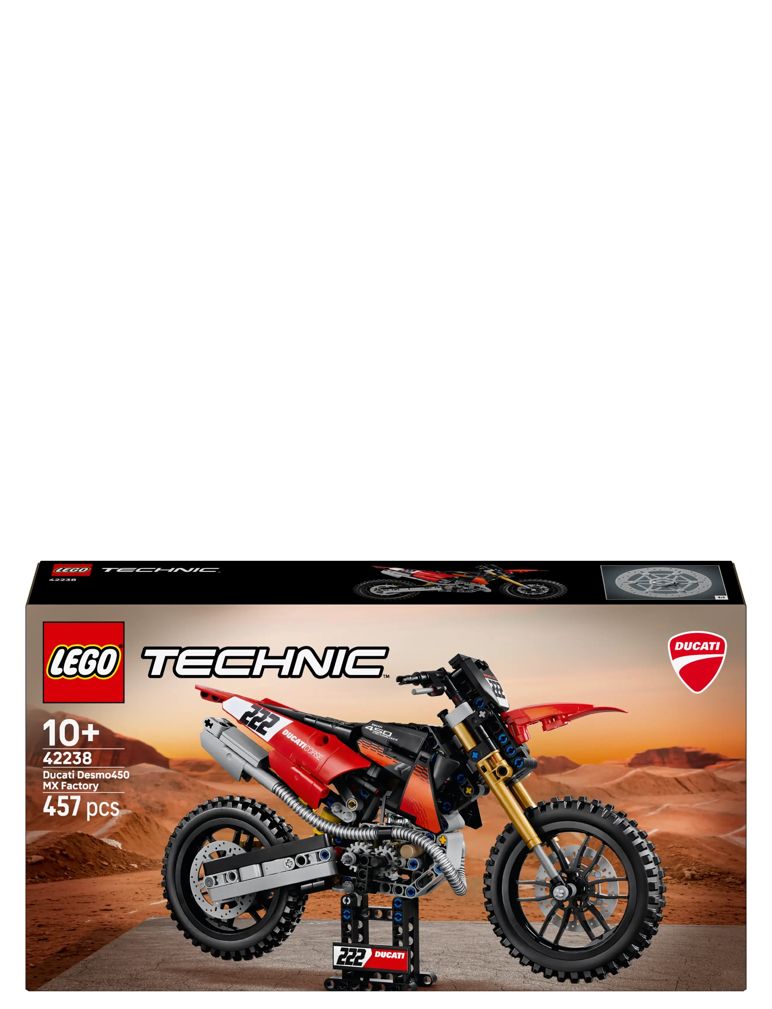 LEGO - Technic Ducati Desmo450 MX Factory Motorcycle 42238 - lego technic - multi - 5
