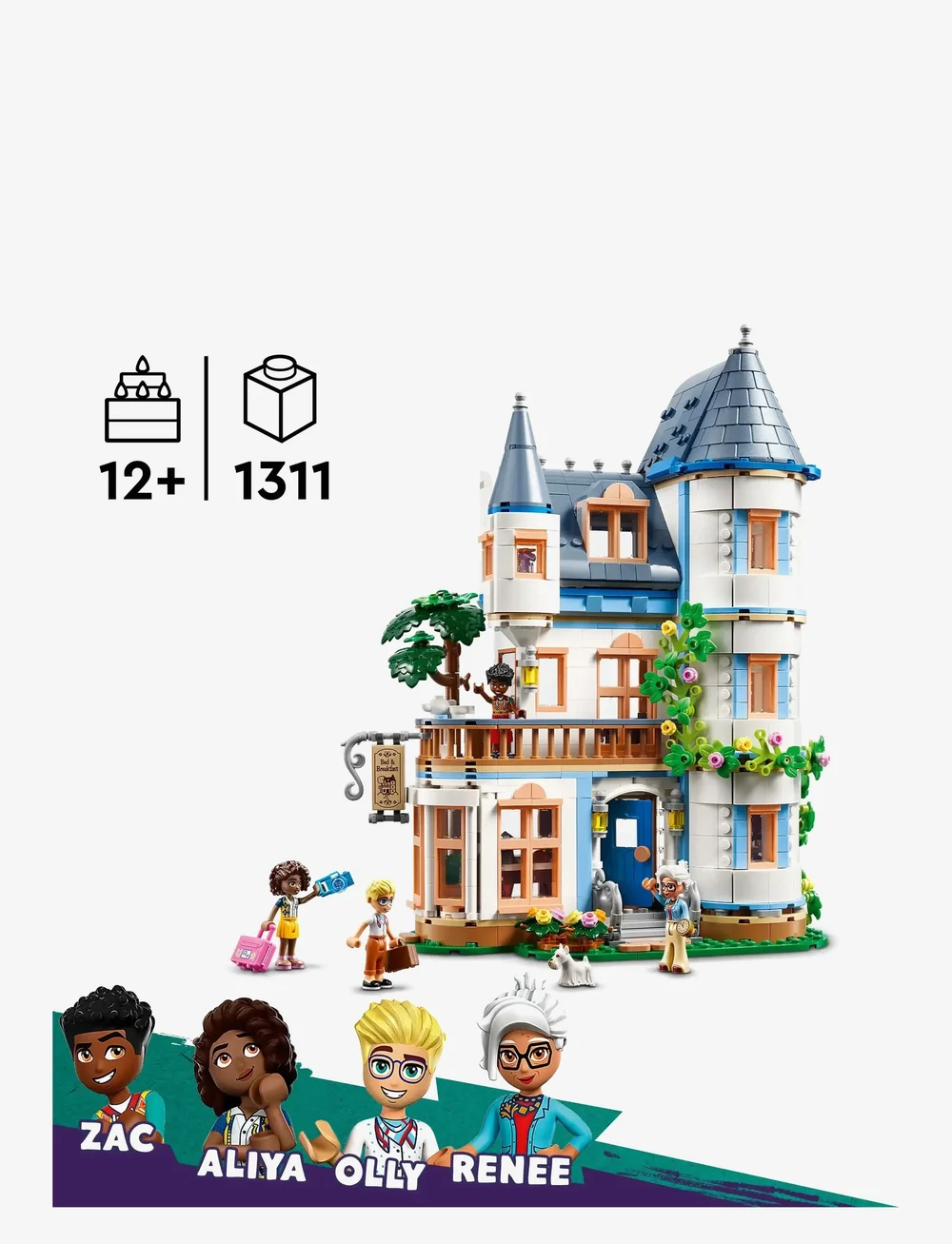 LEGO - Friends Castle Bed and Breakfast Hotel Playset 42638 - lego friends - multi - 1