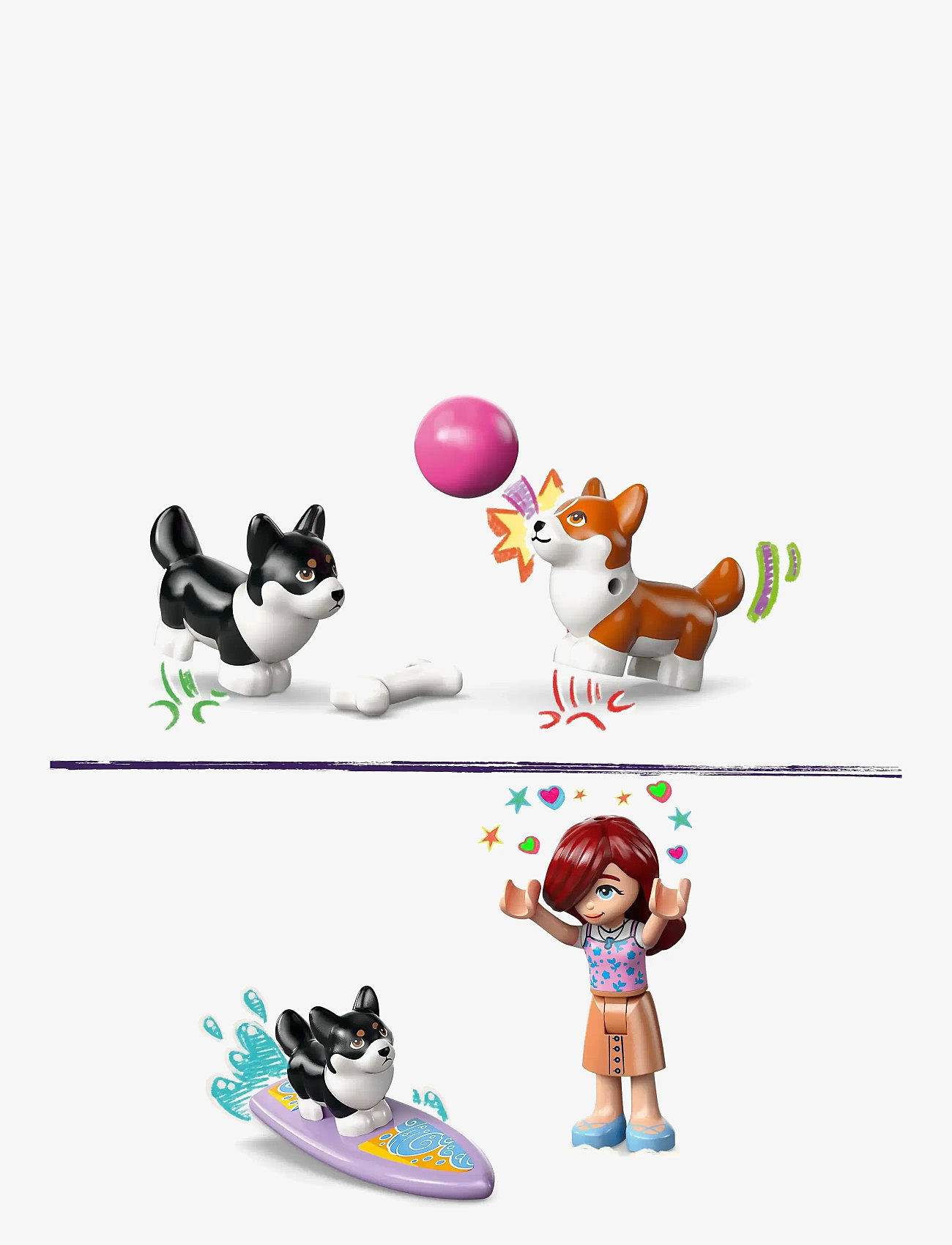 LEGO - Friends Surfing Dogs and Scooter Adventure Building Toy 42641 - lego friends - multi - 4