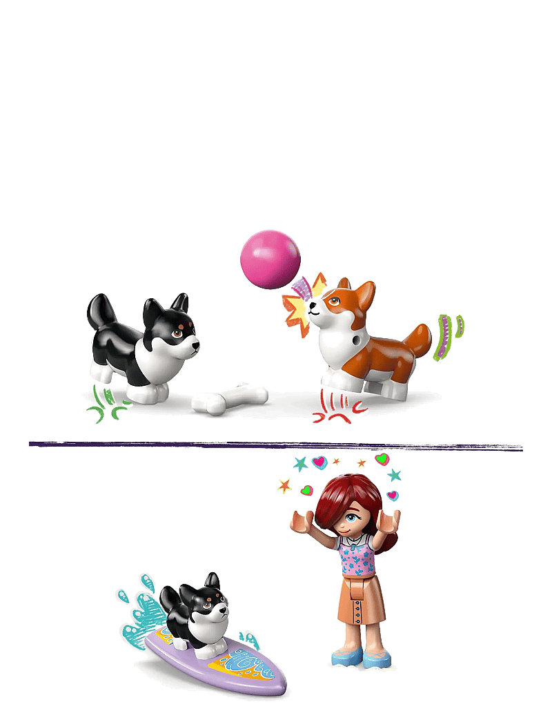 LEGO - Friends Surfing Dogs and Scooter Adventure Building Toy 42641 - lego friends - multi - 4