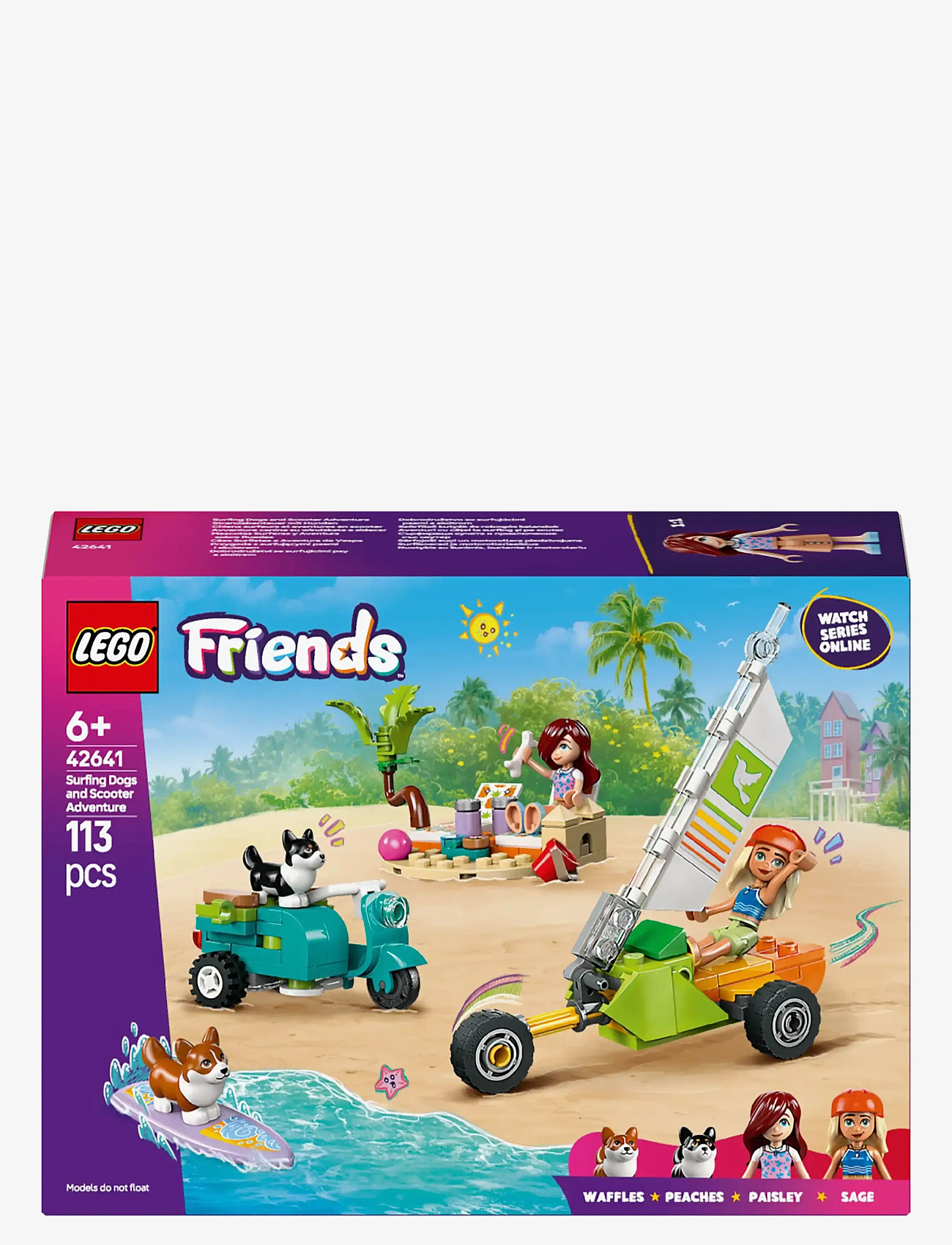 LEGO - Friends Surfing Dogs and Scooter Adventure Building Toy 42641 - lego friends - multi - 5