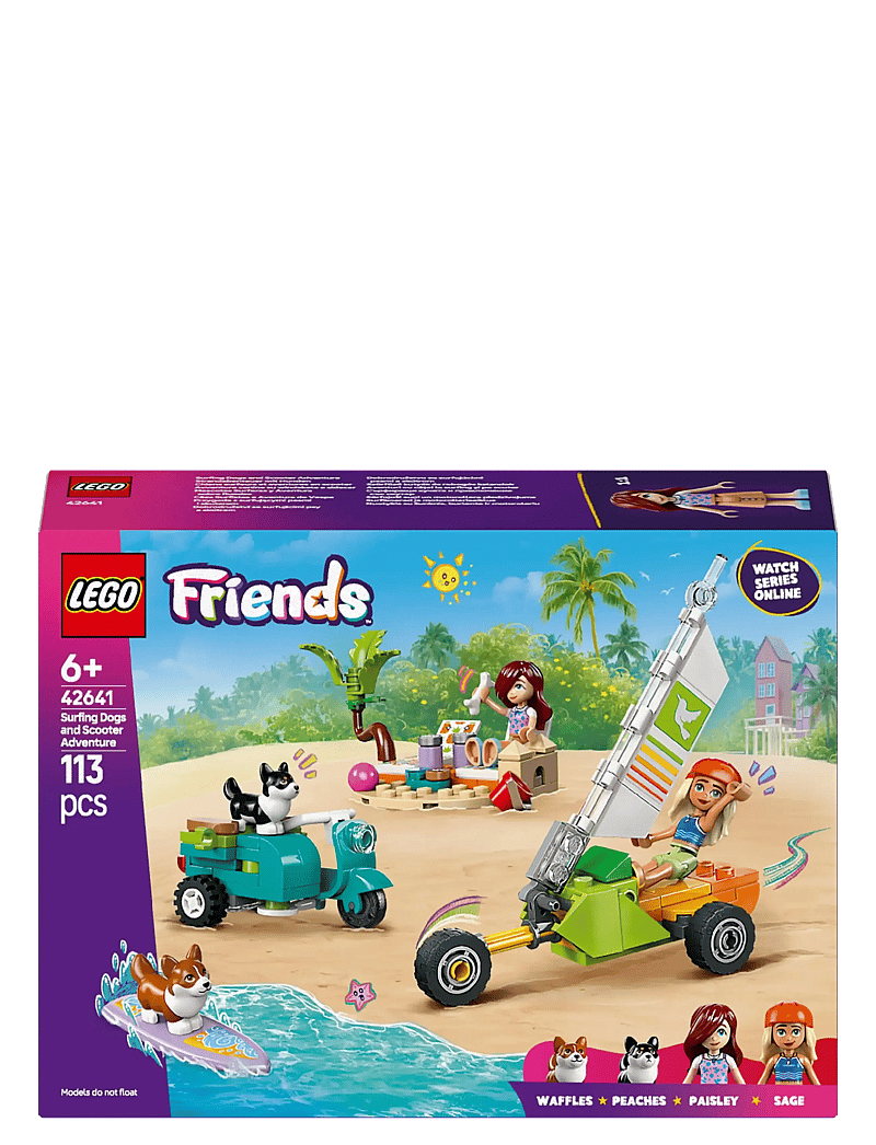 LEGO - Friends Surfing Dogs and Scooter Adventure Building Toy 42641 - lego friends - multi - 5