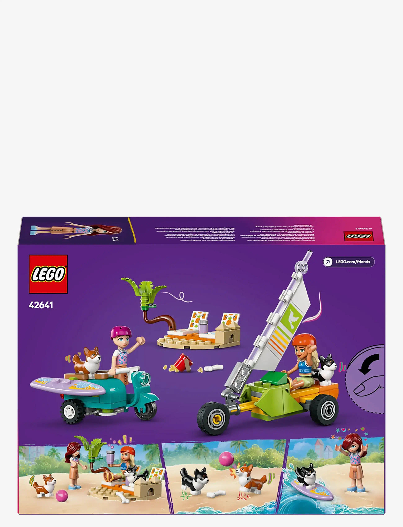 LEGO Friends Surfing Dogs And Scooter Adventure Building Toy 42641