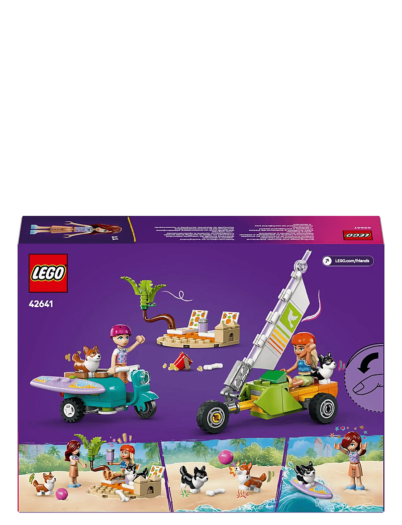 LEGO Friends Surfing Dogs And Scooter Adventure Building Toy 42641