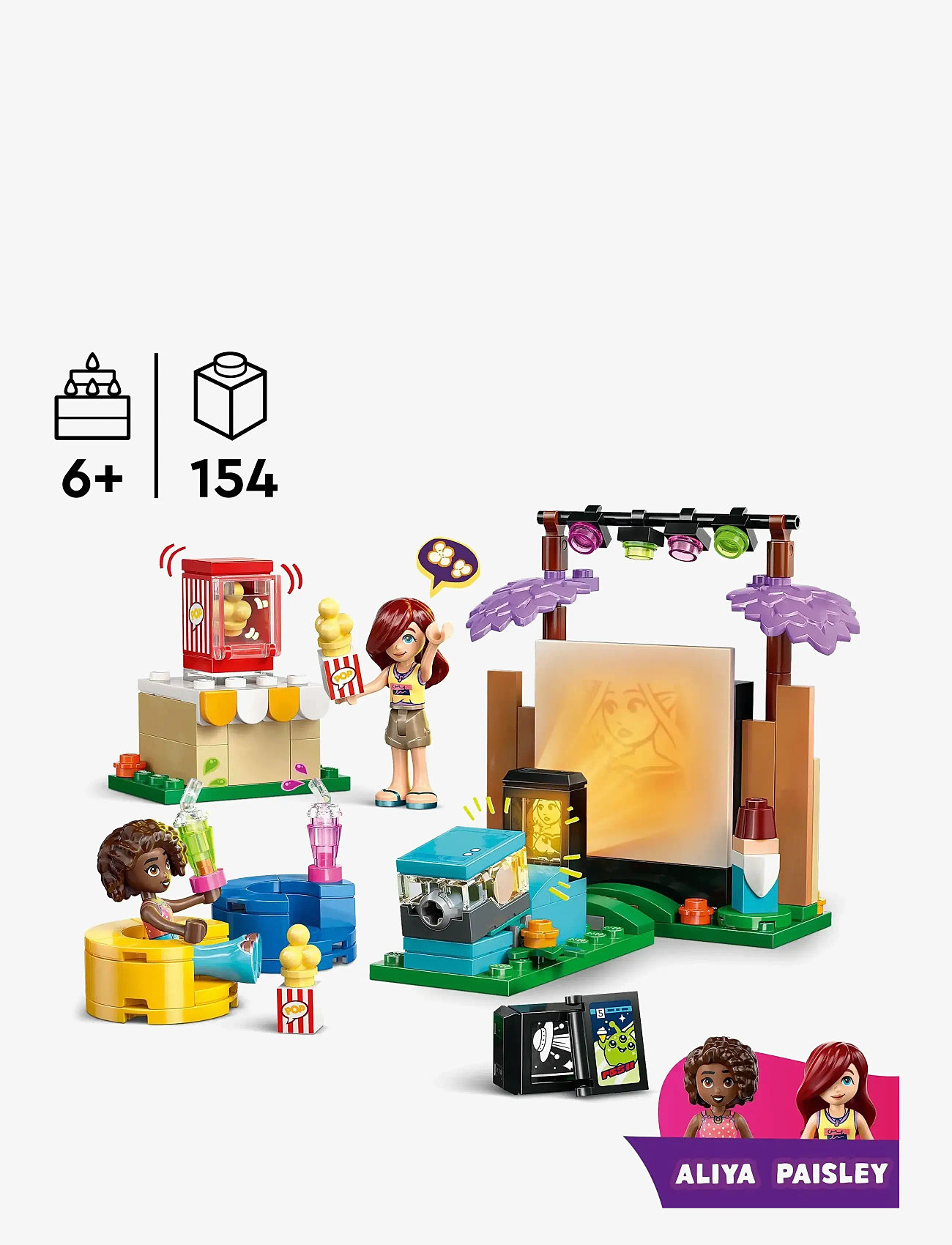 LEGO - Friends Friendship Movie Night Pretend-Play Toy Building Kit 42642 - lego friends - multi - 1