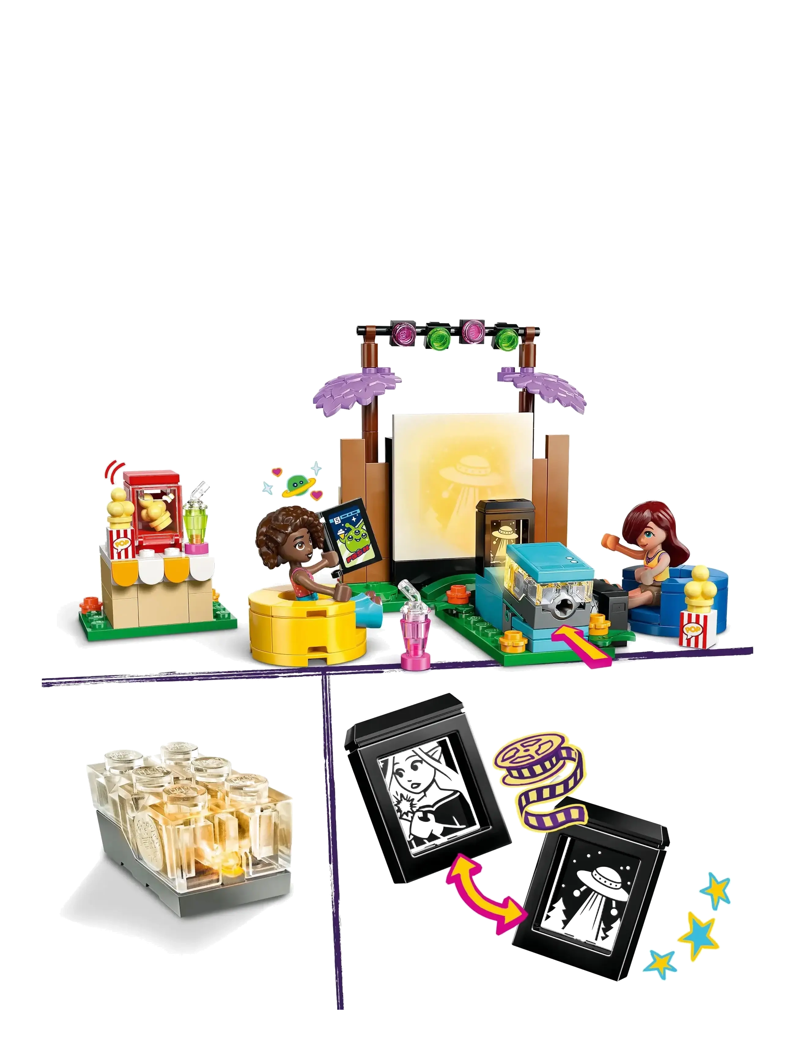 LEGO - Filmkveld med venner 42642 - lego friends - multi - 4