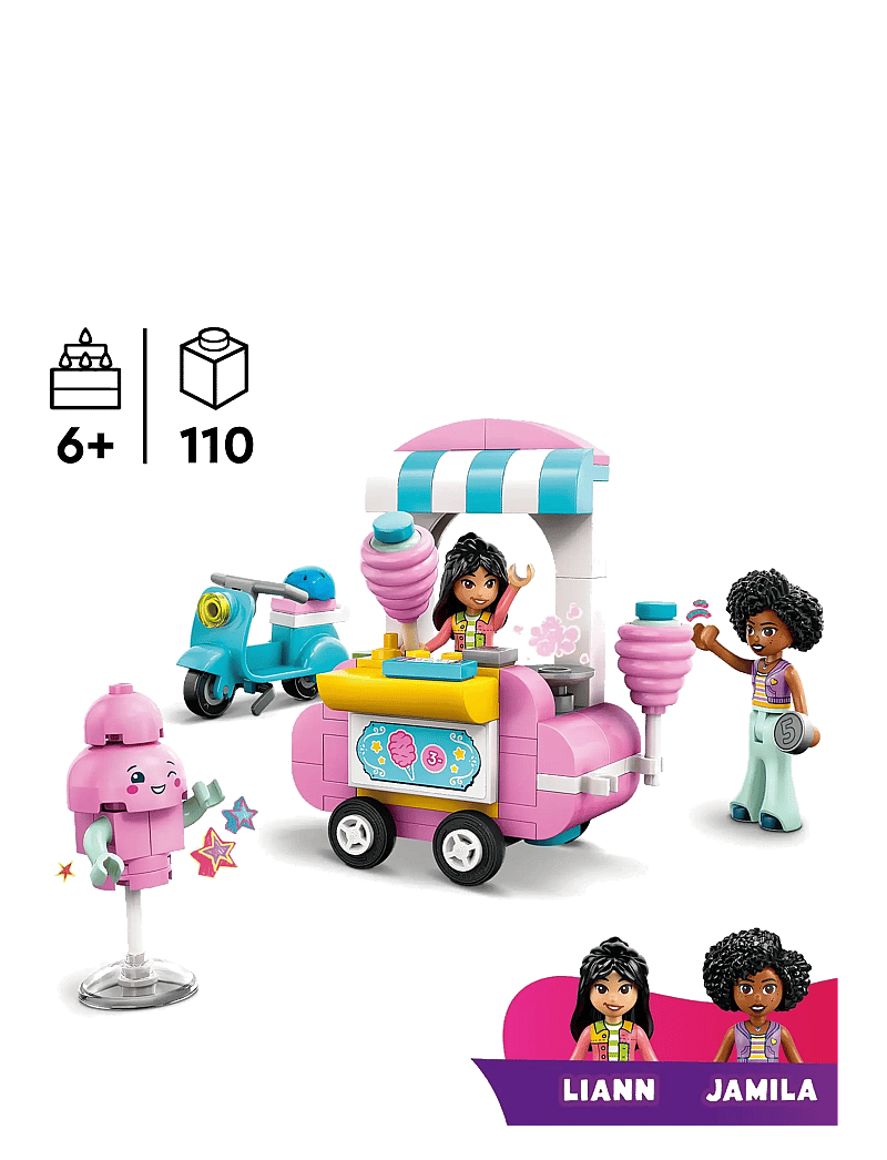 LEGO - Friends Candyfloss Stand and Scooter Toy Pretend-Play Set 42643 - multi - 1