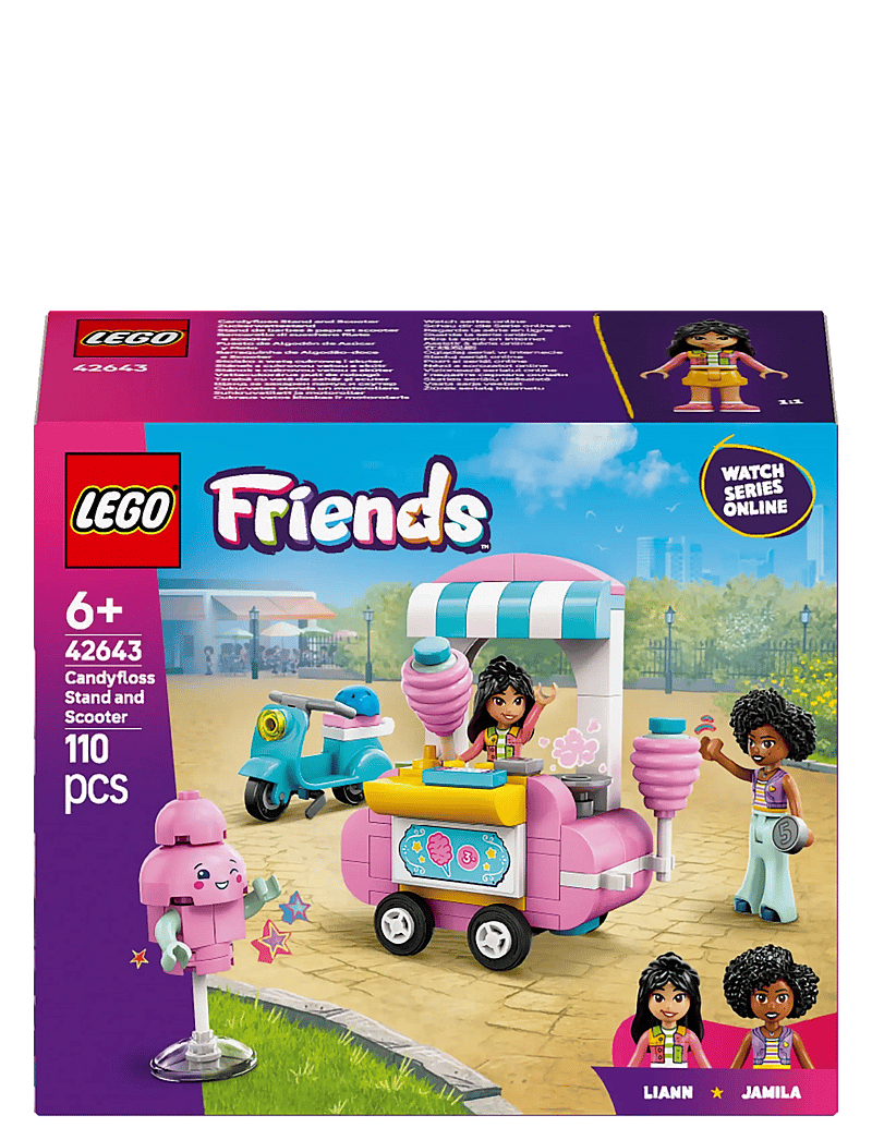 LEGO - Friends Candyfloss Stand and Scooter Toy Pretend-Play Set 42643 - multi - 5
