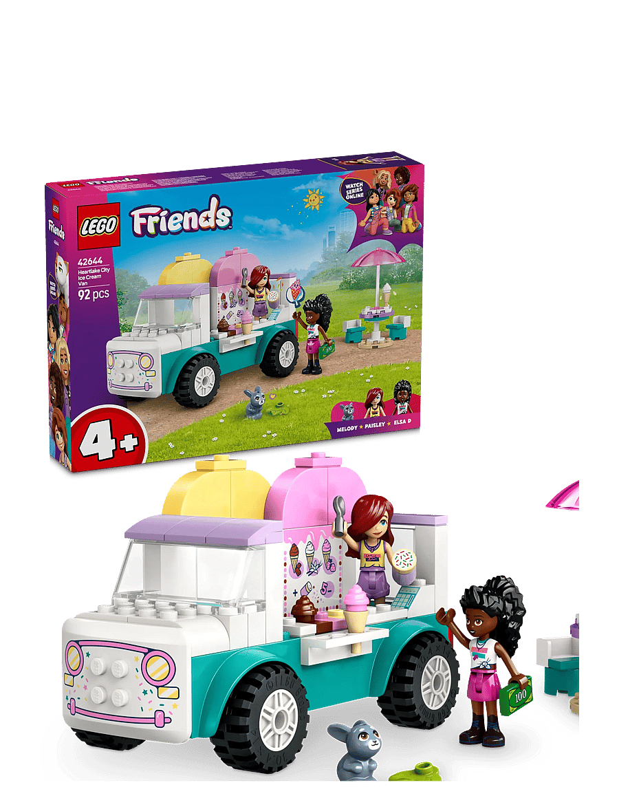 LEGO - Friends Heartlake City Ice Cream Van Pretend-Play Building Kit 42644 - lego friends - multi - 0