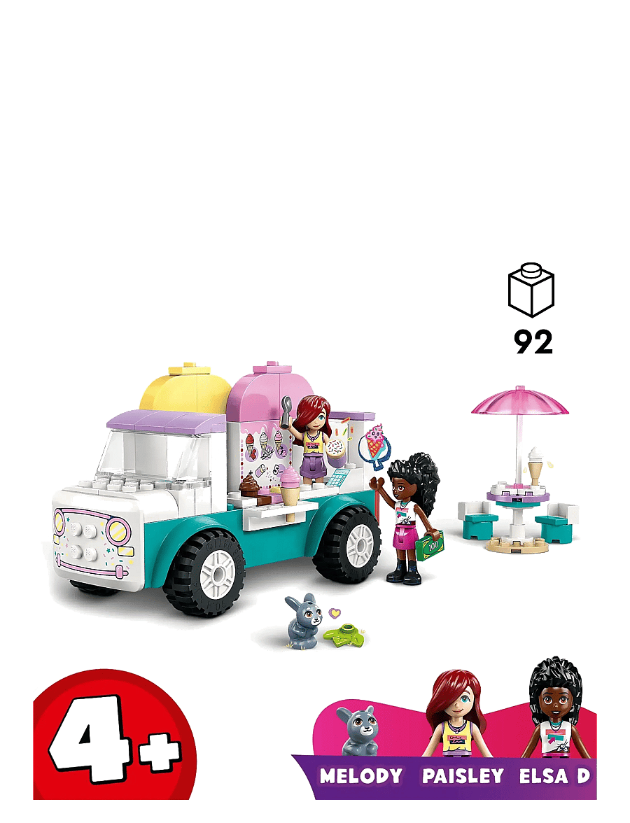 LEGO - Friends Heartlake City Ice Cream Van Pretend-Play Building Kit 42644 - lego friends - multi - 1