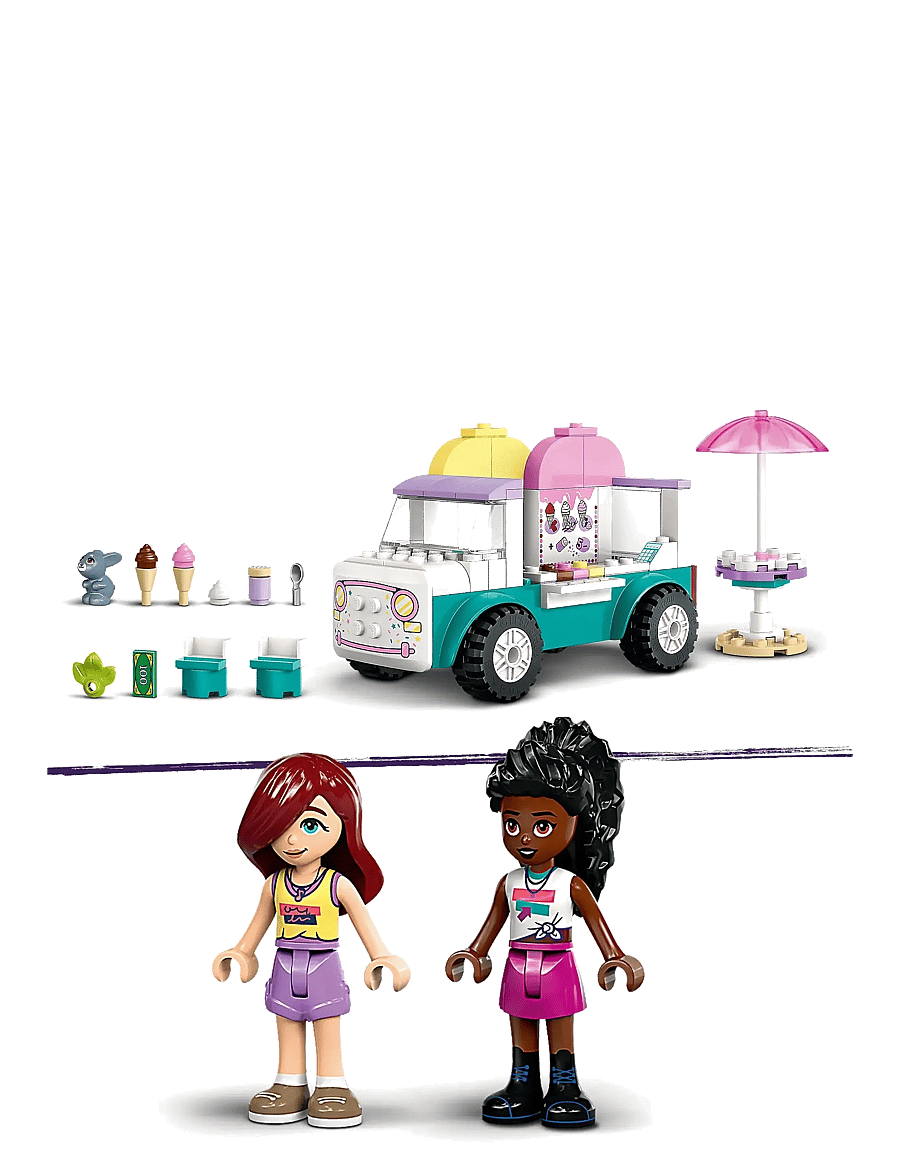 LEGO - Friends Heartlake City Ice Cream Van Pretend-Play Building Kit 42644 - lego friends - multi - 4