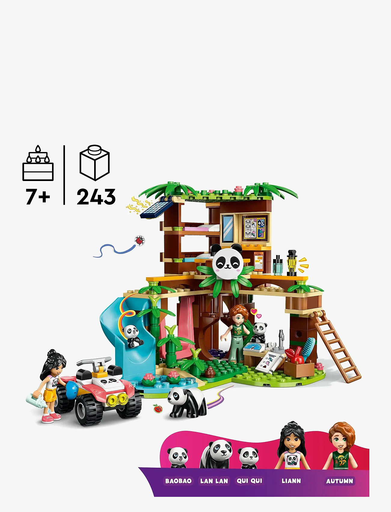 LEGO - Pandareservat med dyrepasning 42648 - lego friends - multi - 1