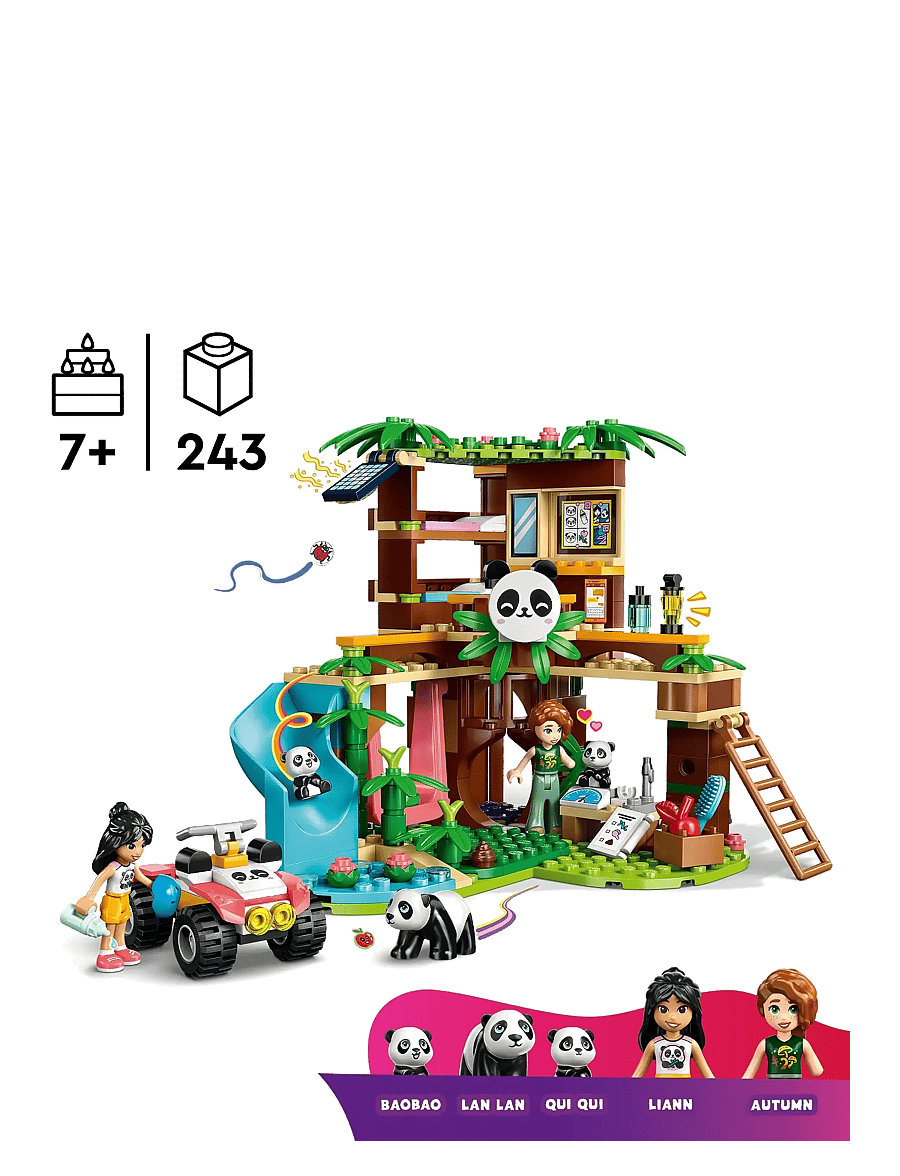 LEGO - Friends Panda Sanctuary Animal Care Building Set Toy 42648 - lego friends - multi - 1