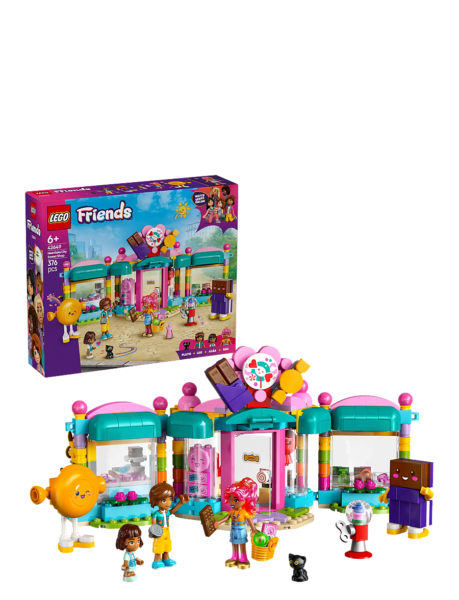 LEGO - Friends Heartlake City Sweet Shop Pretend-Play Set, Role-Play Toy 42649 - lego friends - multi - 0
