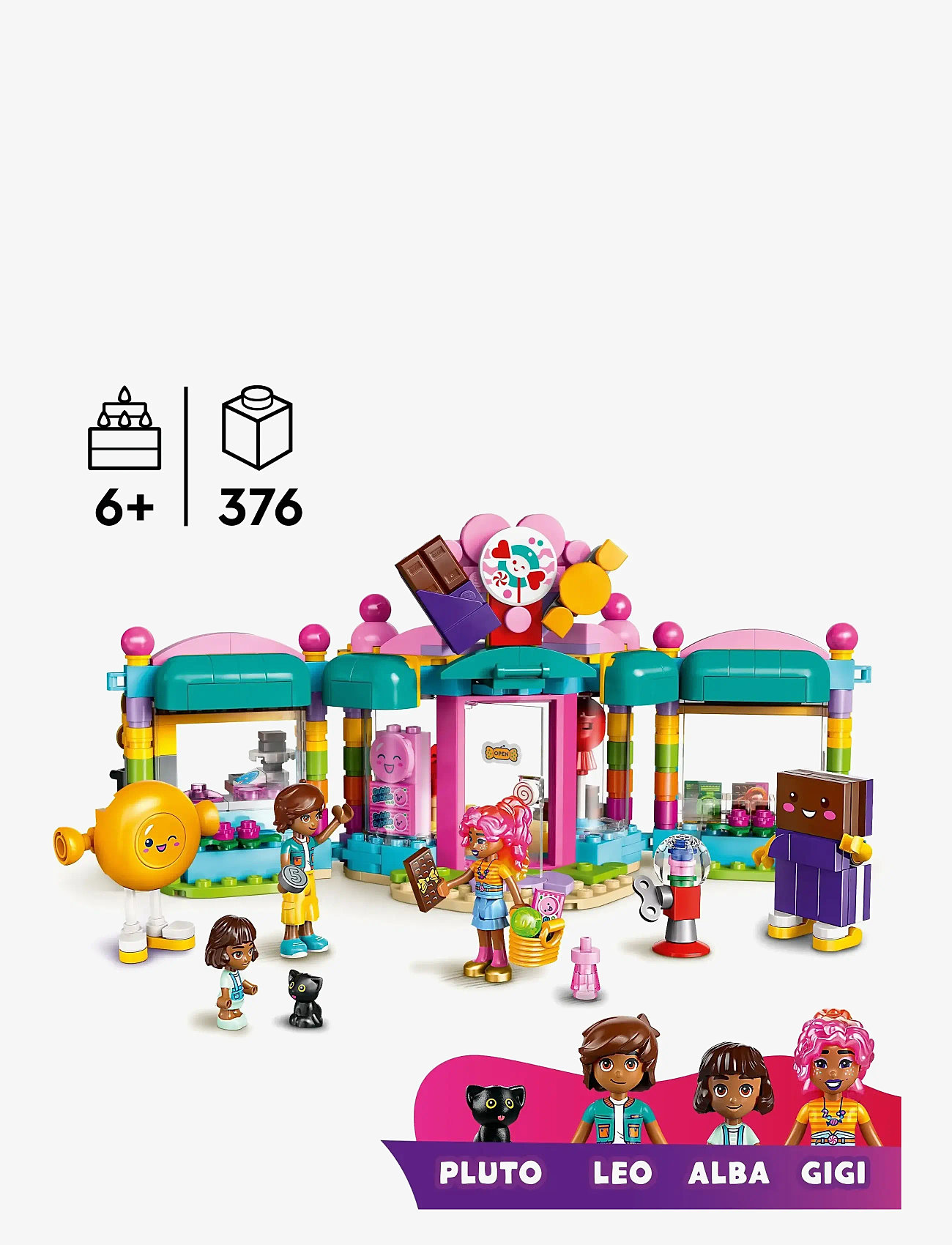 LEGO - Friends Heartlake City Sweet Shop Pretend-Play Set, Role-Play Toy 42649 - lego friends - multi - 1