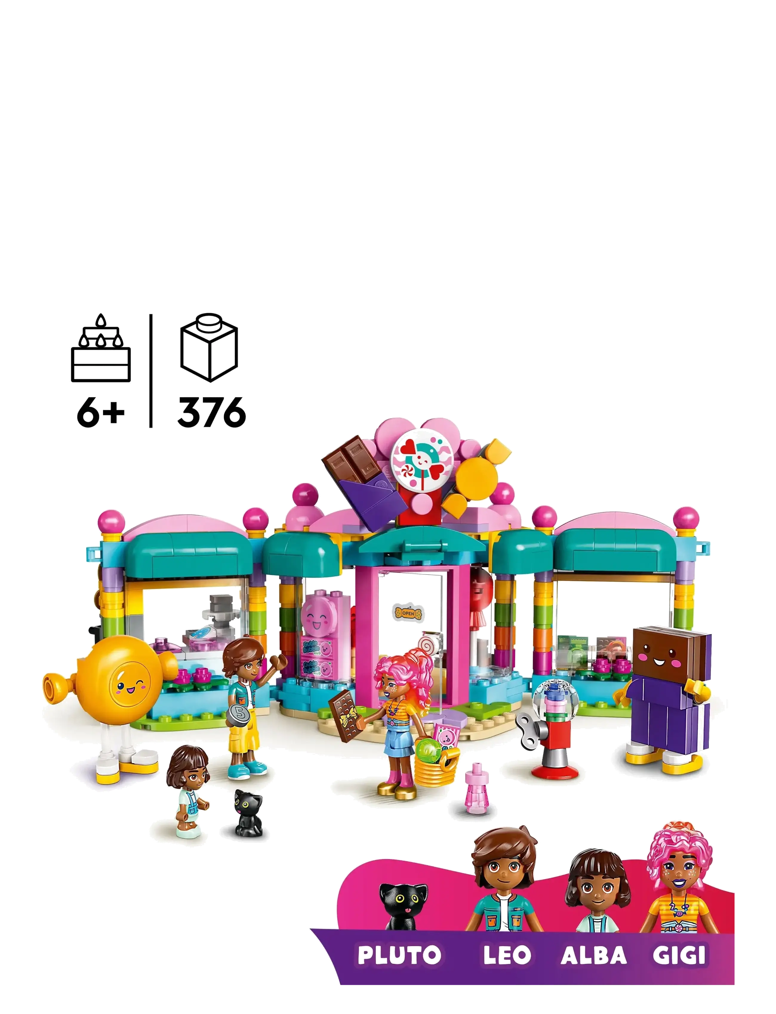 LEGO - Friends Heartlake City Sweet Shop Pretend-Play Set, Role-Play Toy 42649 - lego friends - multi - 1