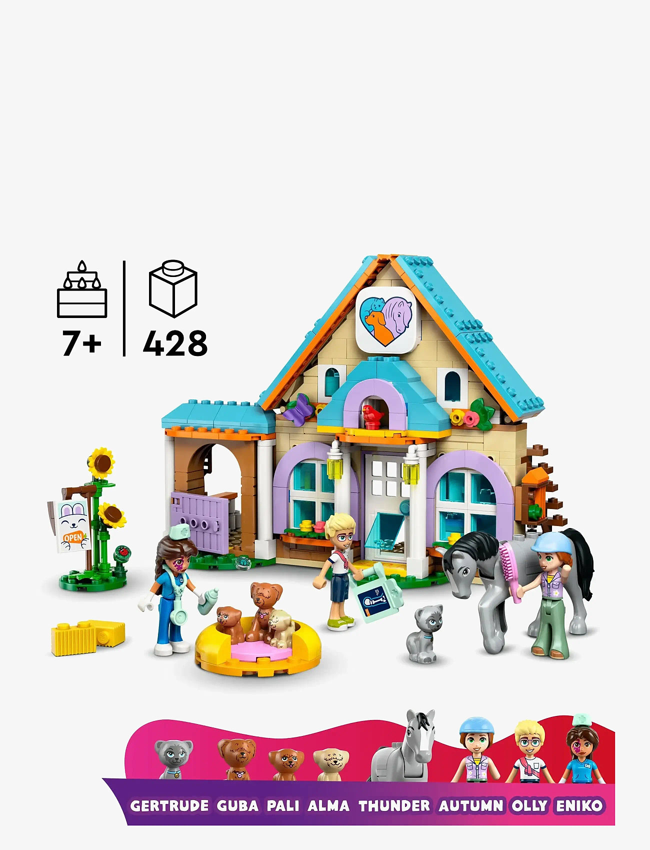 LEGO - Veterinärklinik för hästar och husdjur 42651 - multi - 1