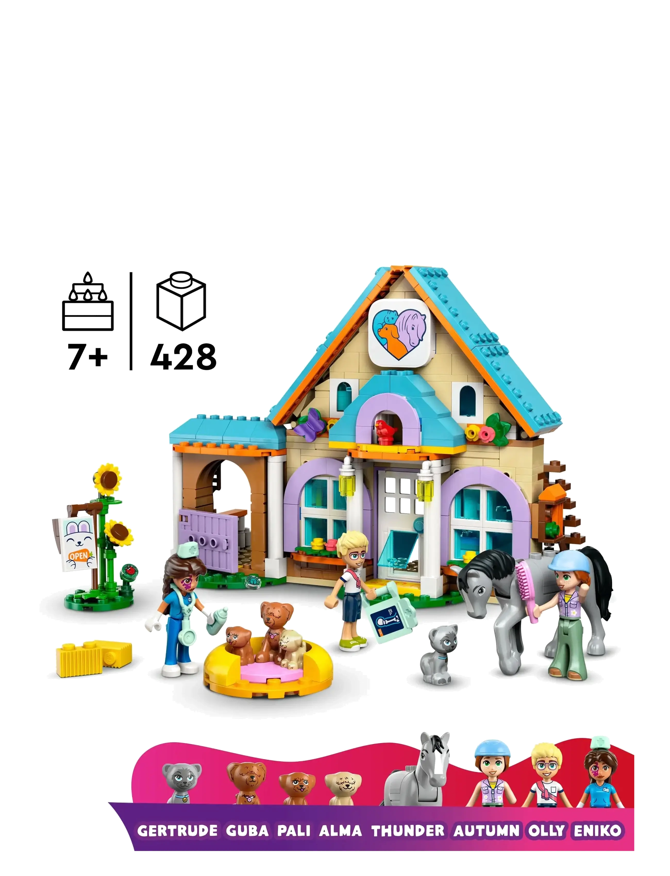 LEGO - Friends Horse and Pet Vet Clinic Pretend-Play Toy 42651 - multi - 1