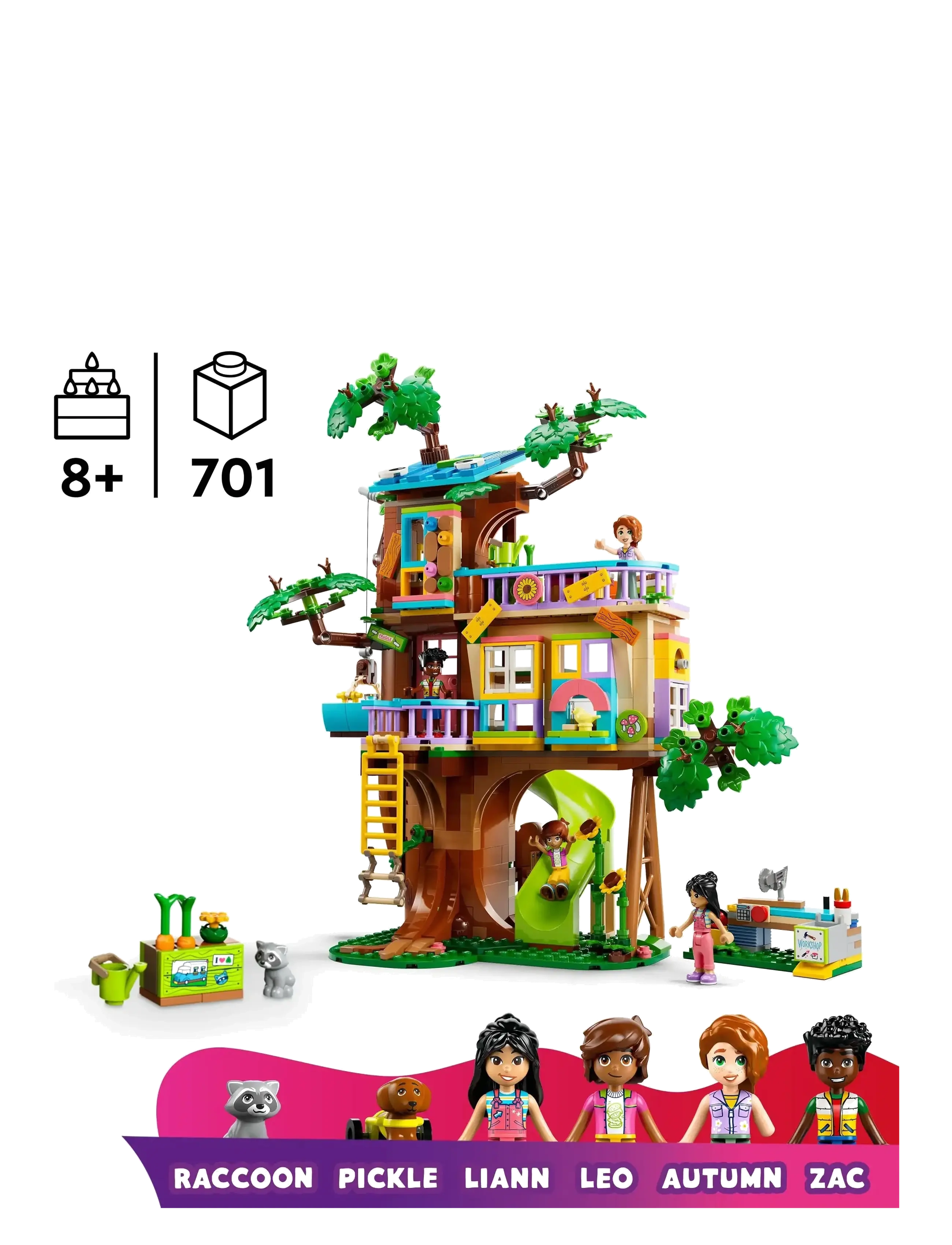 LEGO - Friends Friendship Tree House Hangout Building Kit for Pretend Play 42652 - lego friends - multi - 1