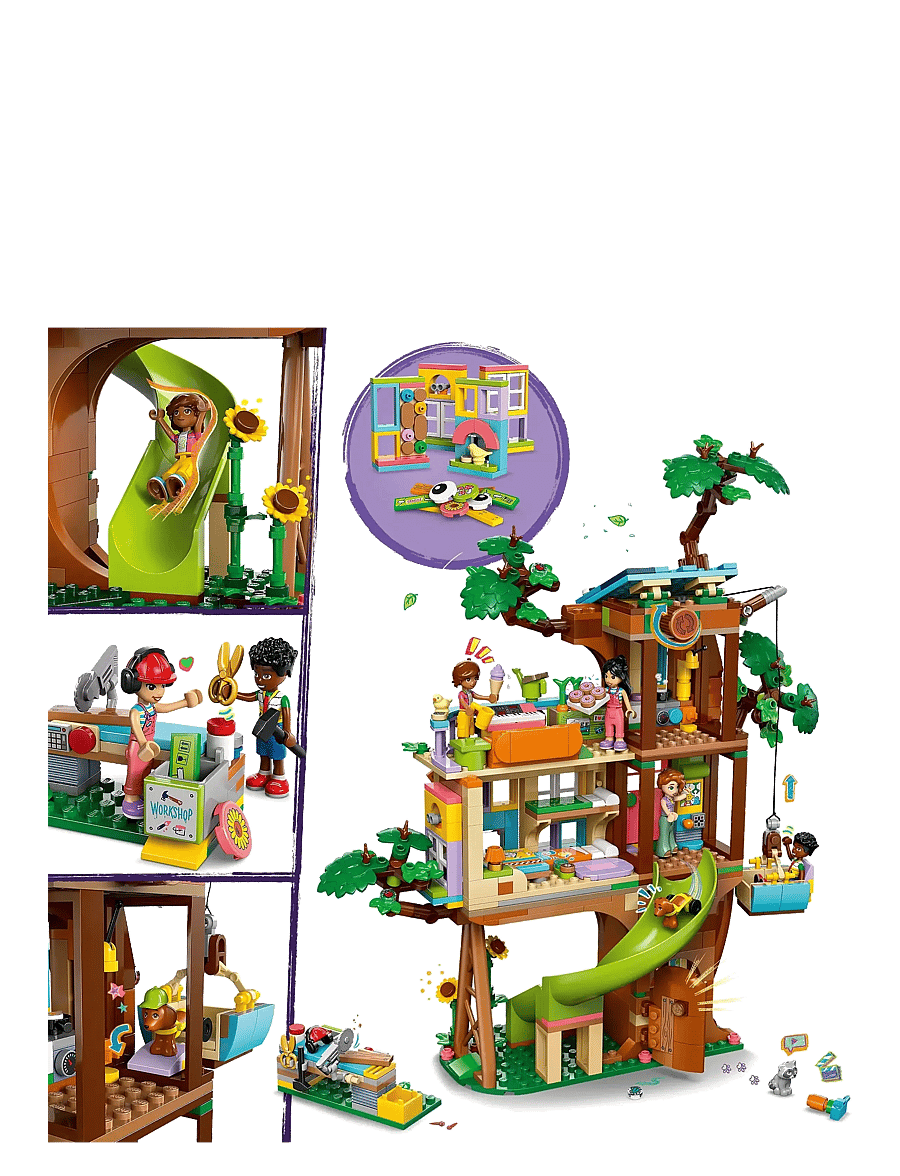 LEGO - Friends Friendship Tree House Hangout Building Kit for Pretend Play 42652 - lego friends - multi - 4