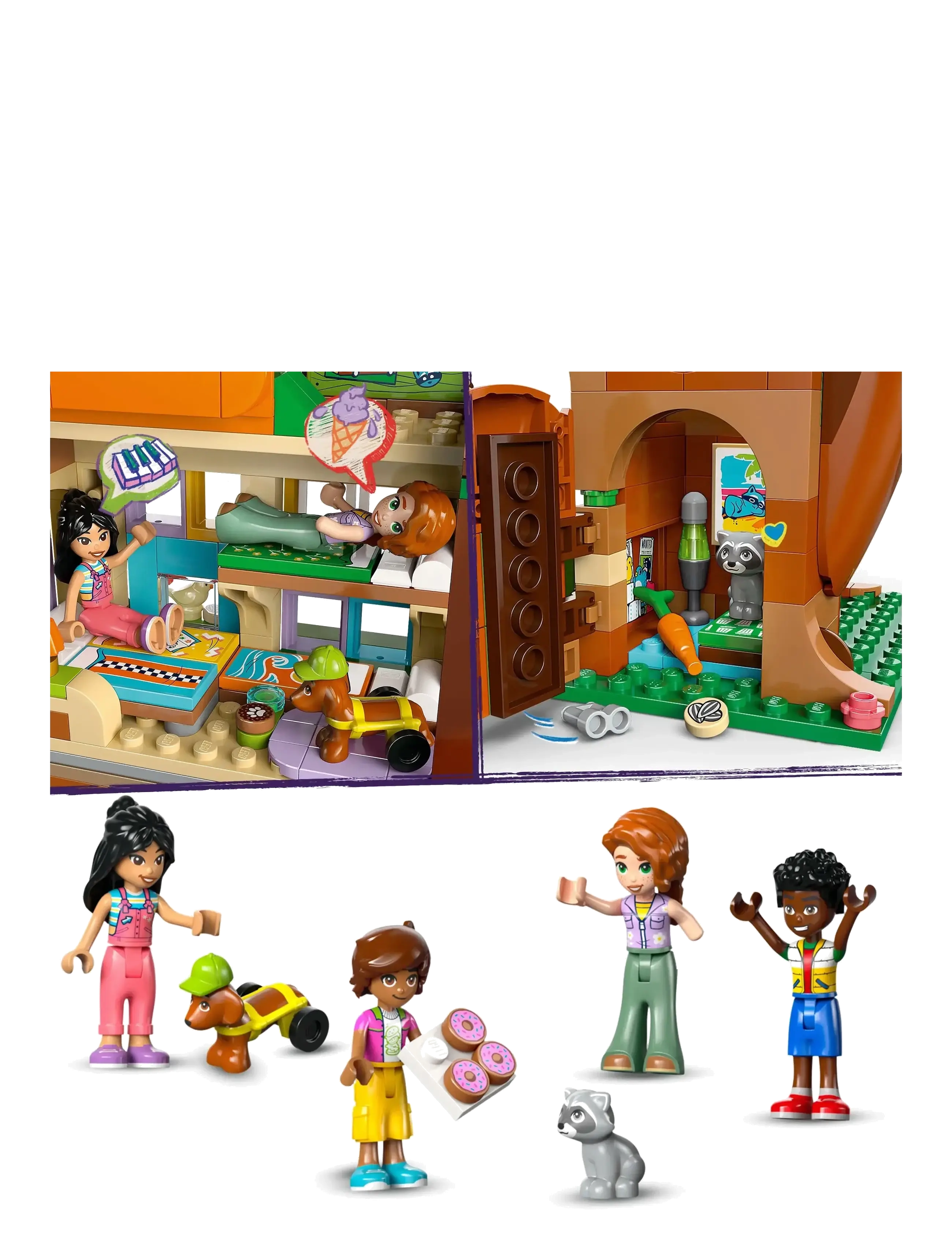 LEGO - Friends Friendship Tree House Hangout Building Kit for Pretend Play 42652 - lego friends - multi - 5