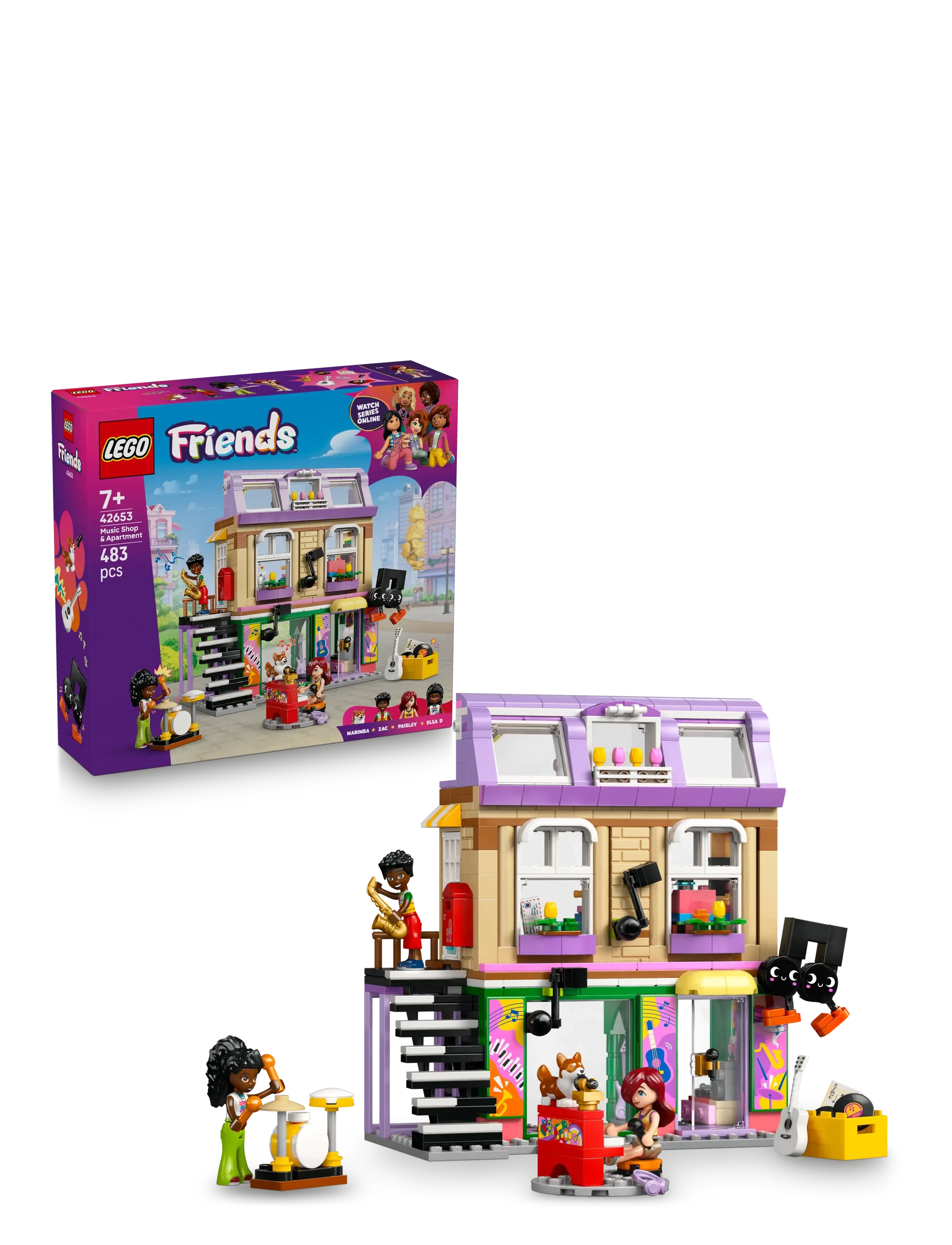 LEGO Musikbutik Og Lejlighed 42653 Patterned - One Size - Kinder
