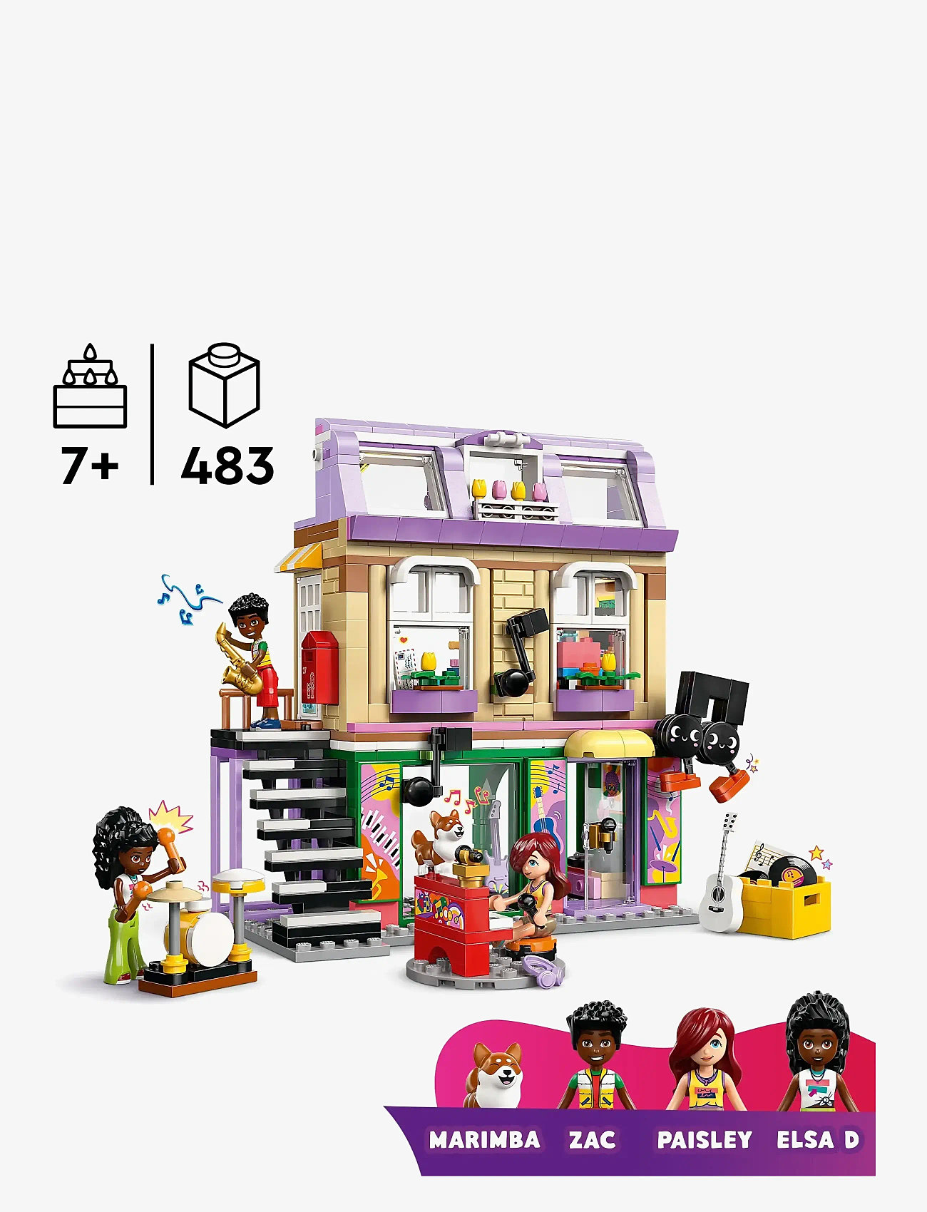 LEGO - Musikaffär & lägenhet 42653 - lego friends - multi - 1