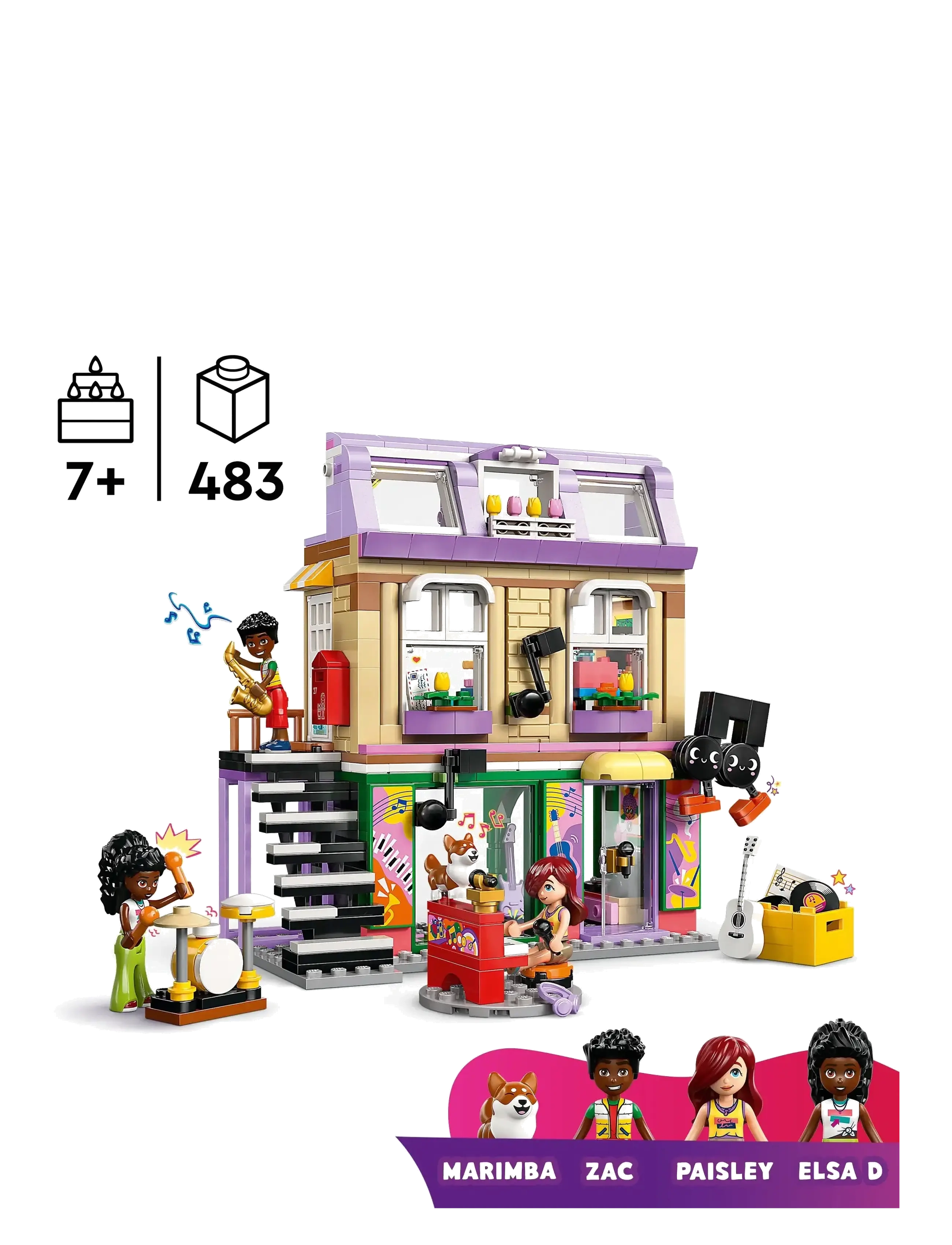 LEGO - Musikbutik og lejlighed 42653 - fødselsdagsgaver - multi - 1