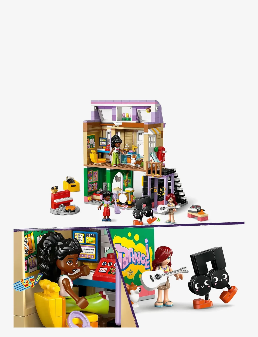 LEGO - Friends Music Shop & Apartment Building Set Pretend-Play Toy 42653 - lego friends - multi - 3