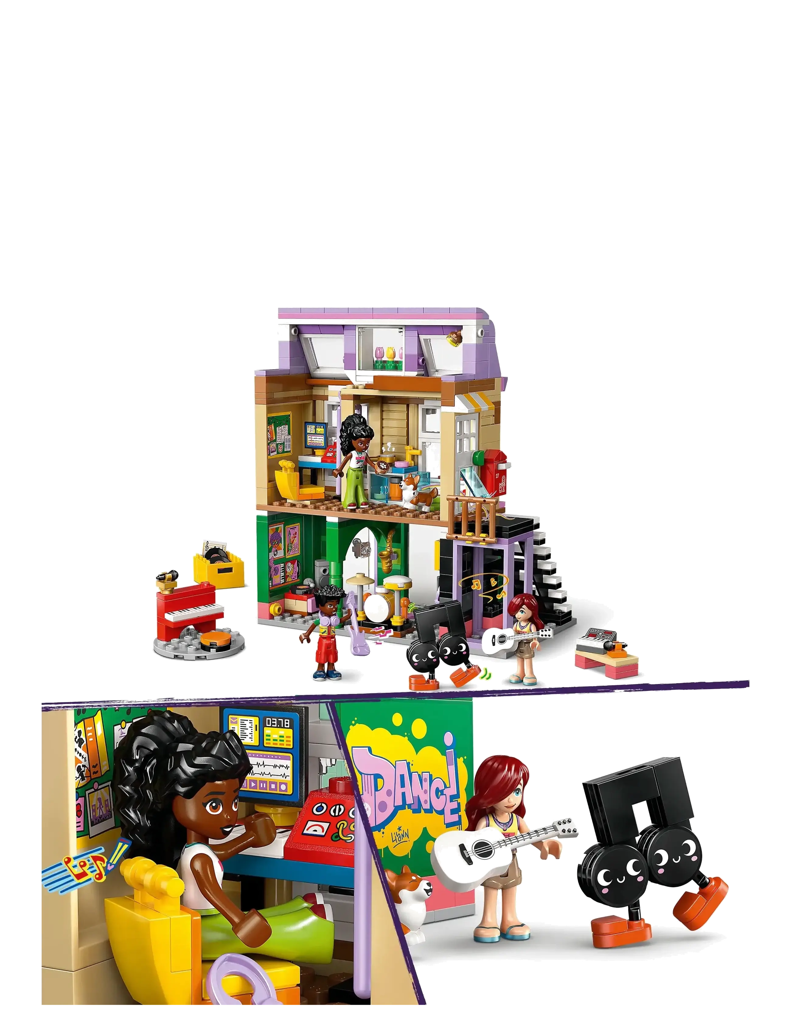 LEGO - Musikbutik og lejlighed 42653 - fødselsdagsgaver - multi - 3