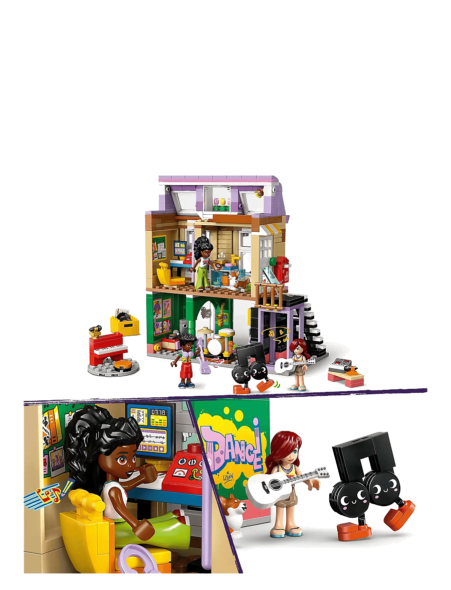 LEGO - Friends Music Shop & Apartment Building Set Pretend-Play Toy 42653 - sünnipäevakingitused - multi - 3