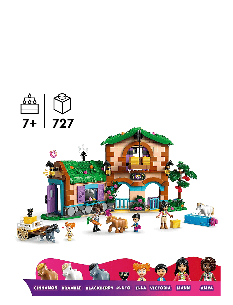 LEGO - Friends Pony Ranch & Stable Building Set, Horse Toy Playset 42654 - birthday gifts - multi - 1