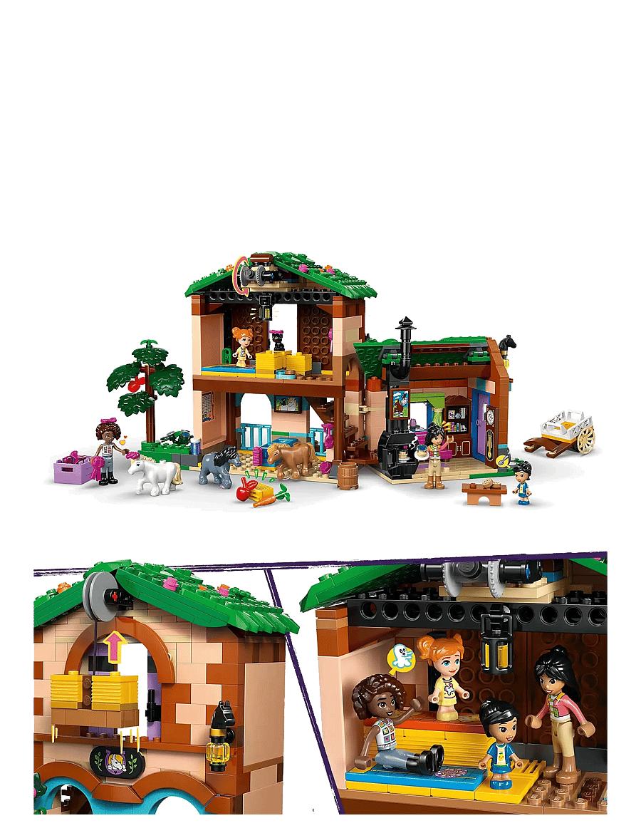 LEGO - Friends Pony Ranch & Stable Building Set, Horse Toy Playset 42654 - birthday gifts - multi - 3