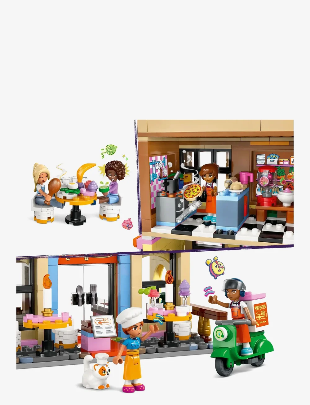 LEGO - Friends Restaurant and Cooking School Pretend-Play Role-Play Toy 42655 - lego friends - multi - 3