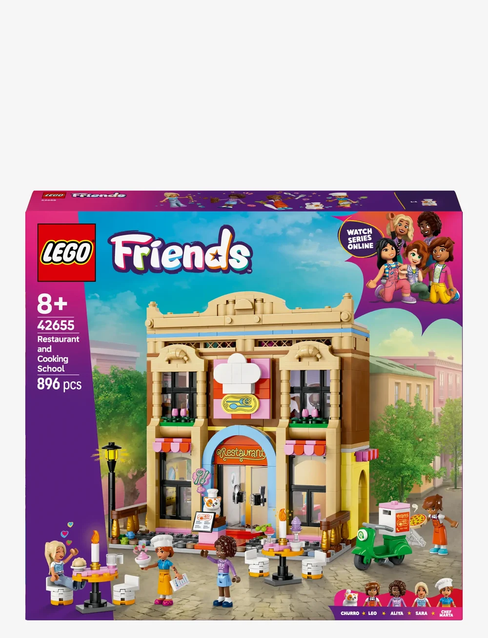 LEGO - Friends Restaurant and Cooking School Pretend-Play Role-Play Toy 42655 - lego friends - multi - 4