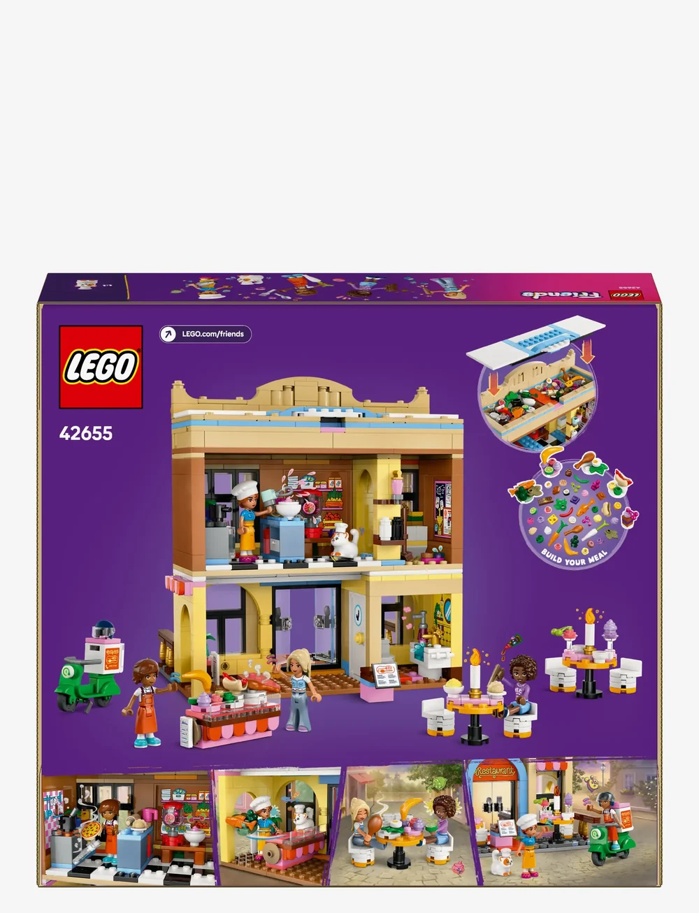 LEGO - Friends Restaurant and Cooking School Pretend-Play Role-Play Toy 42655 - lego friends - multi - 5