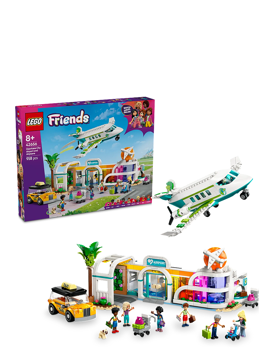 LEGO - Friends Heartlake City Airport and Airplane Building Kit Playset 42656 - multi - 0