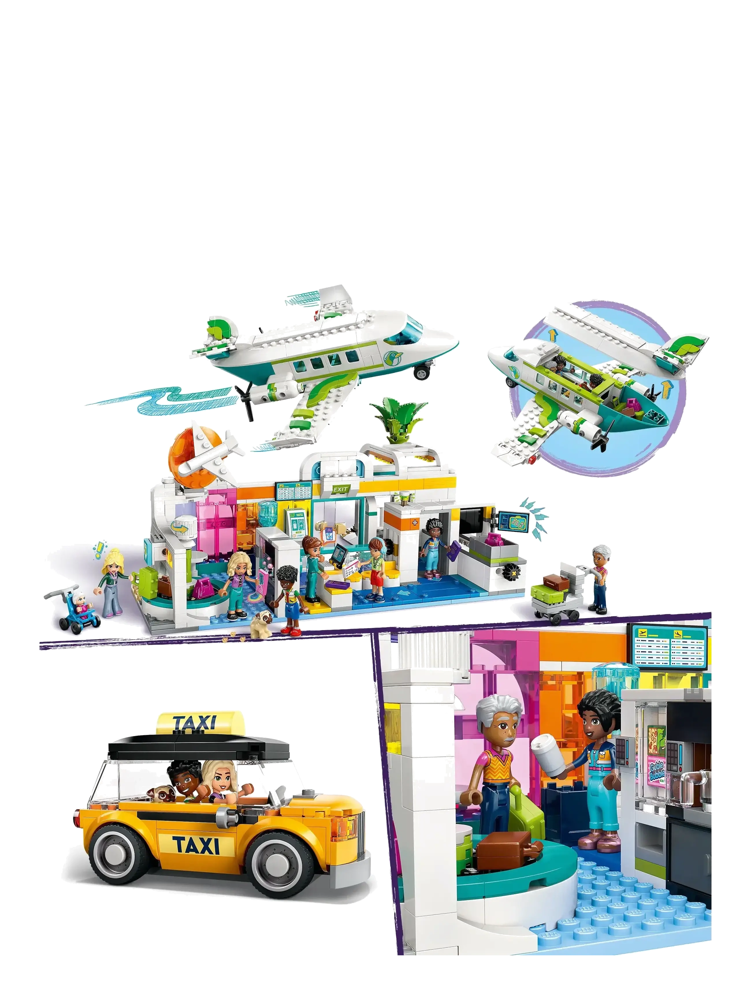LEGO - Friends Heartlake City Airport and Airplane Building Kit Playset 42656 - multi - 2