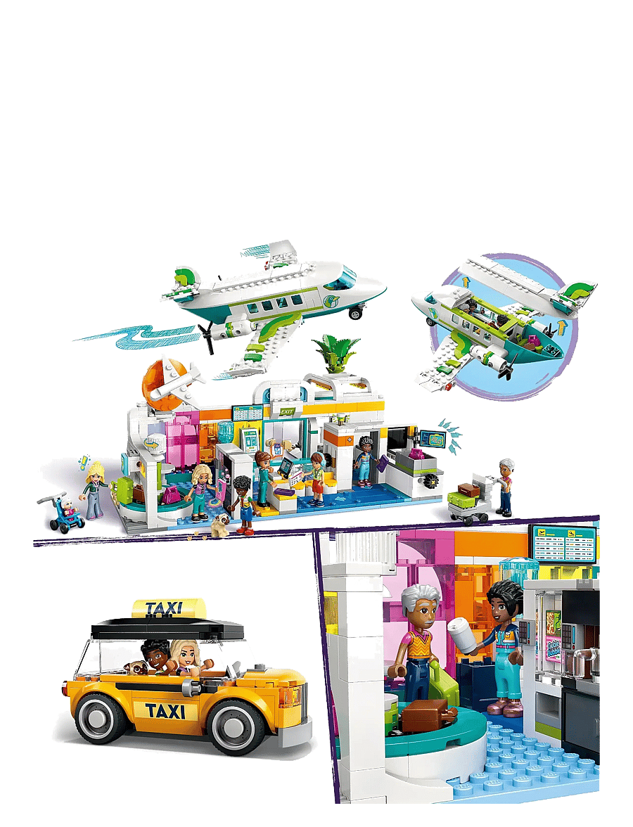 LEGO - Friends Heartlake City Airport and Airplane Building Kit Playset 42656 - multi - 2