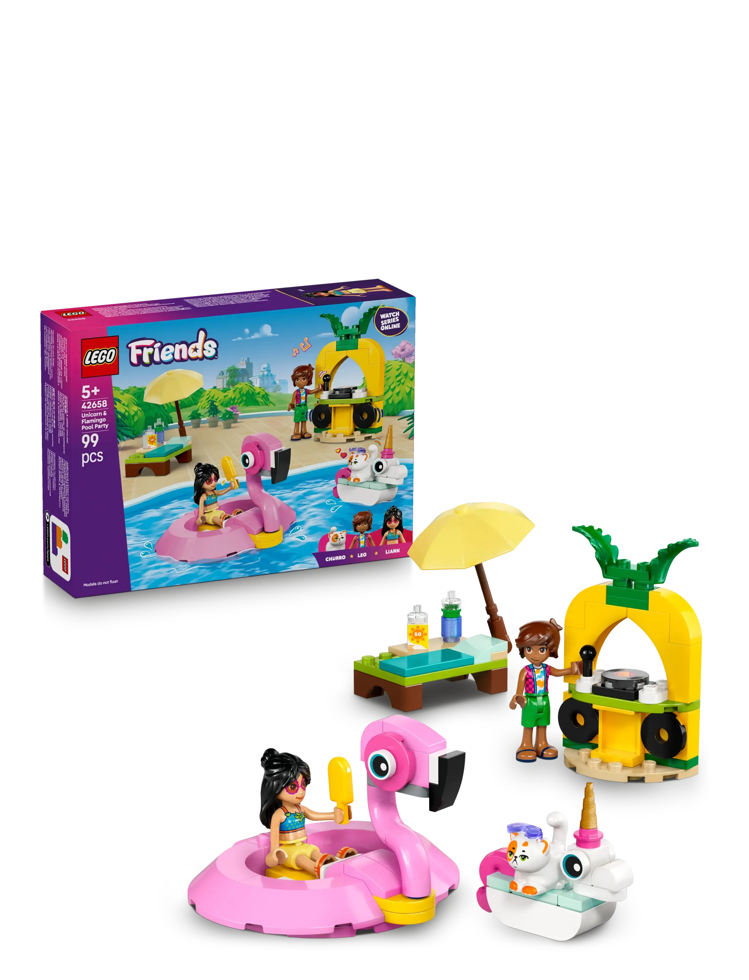 LEGO Poolparty med enhjørning og flamingo 42658 - Legetøj - MULTI / multi