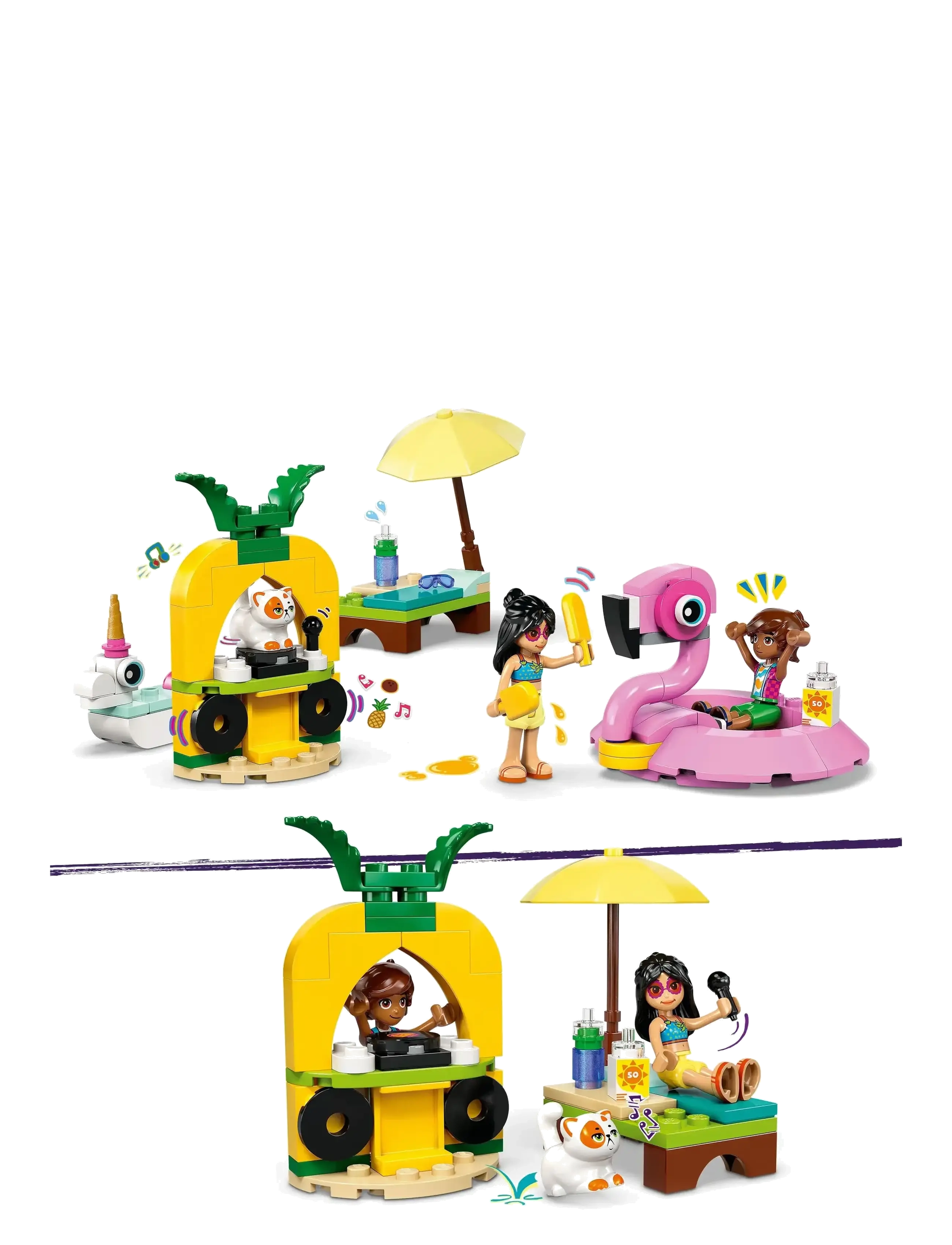 LEGO - Friends Unicorn & Flamingo Pool Party Toy Building Set 42658 - lego friends - multi - 3